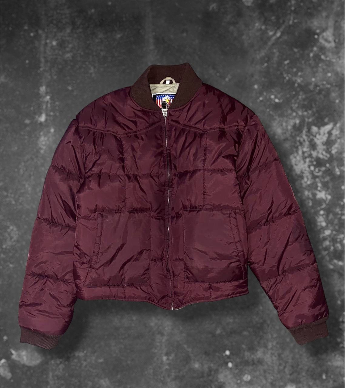 Japanese Brand × Vintage Vintage Cherry Quilted Nylon Street Bomber Jacket Outdoor Size US L / EU 52-54 / 3 - 1 Thumbnail