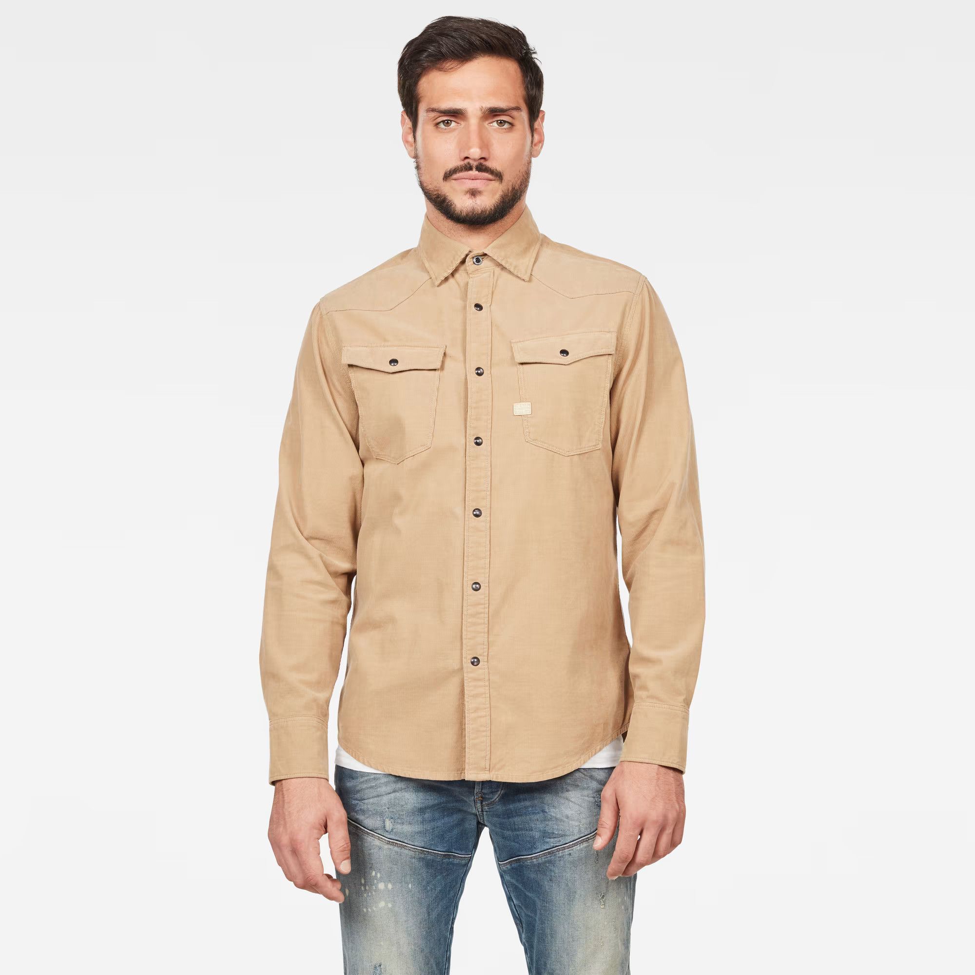 G-Star G-Star Raw 3301 Slim Fit Western Corduroy Shirt Size US S / EU 44-46 / 1 - 1 Thumbnail