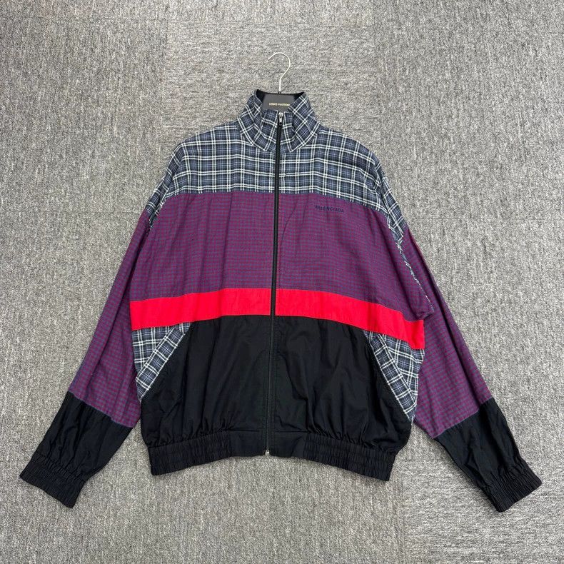 Balenciaga Balenciaga Checkered Colorblock Jacket Size US S / EU 44-46 / 1 - 1 Thumbnail