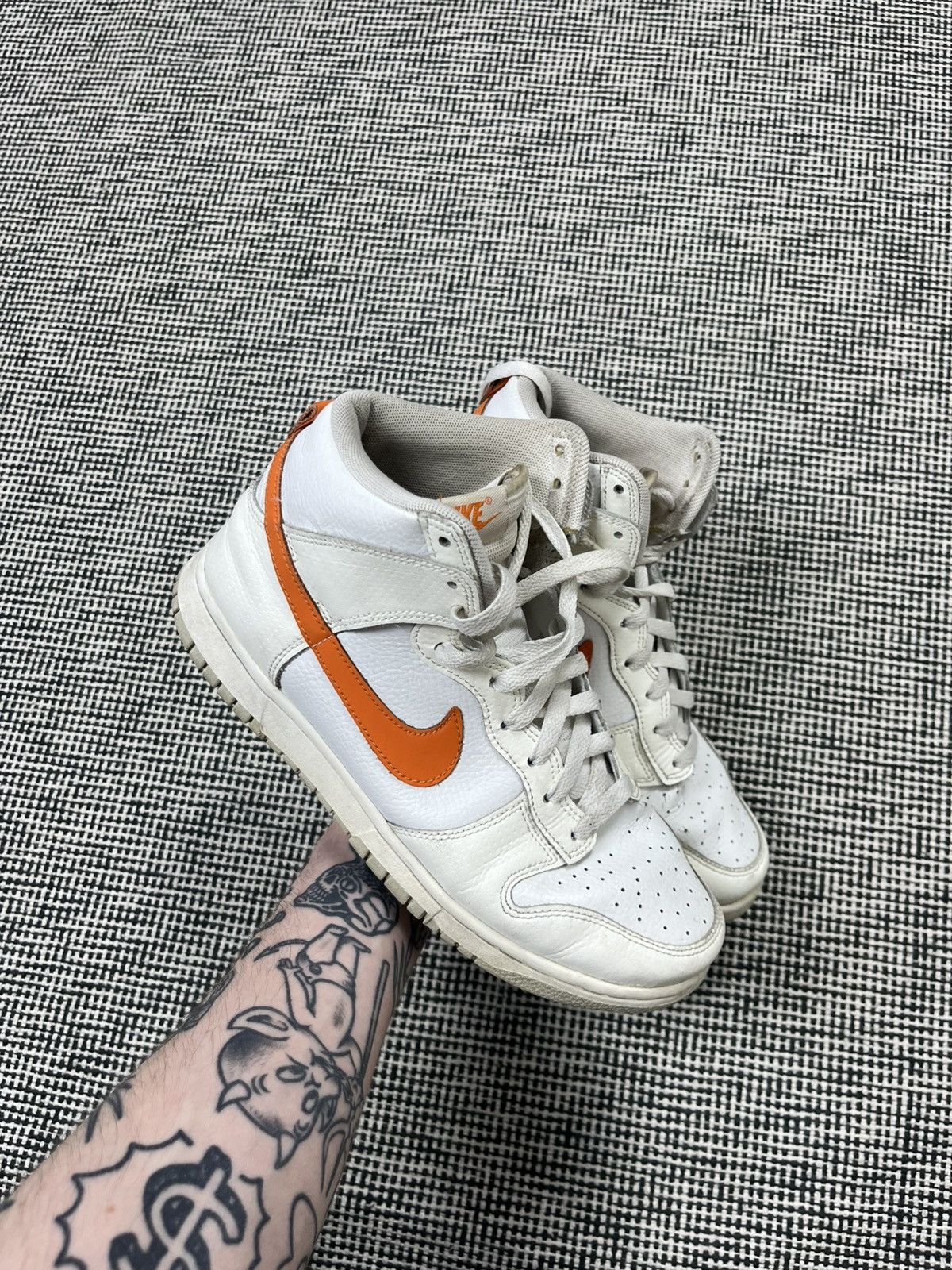 Nike Nike dunk high white magma orange Size US 8.5 / IT 38.5 - 1 Thumbnail
