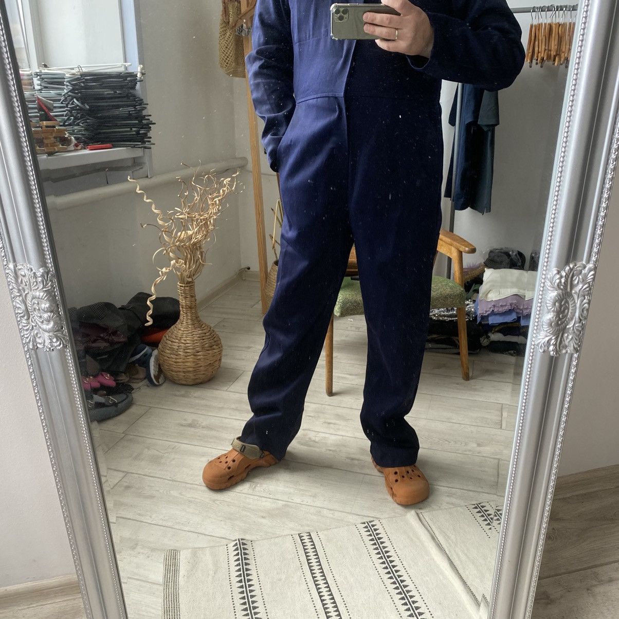 Le Laboureur Workwear Vintage Chore Sanfor French work Coverall jumpsuit Size US 32 / EU 48 - 15 Thumbnail