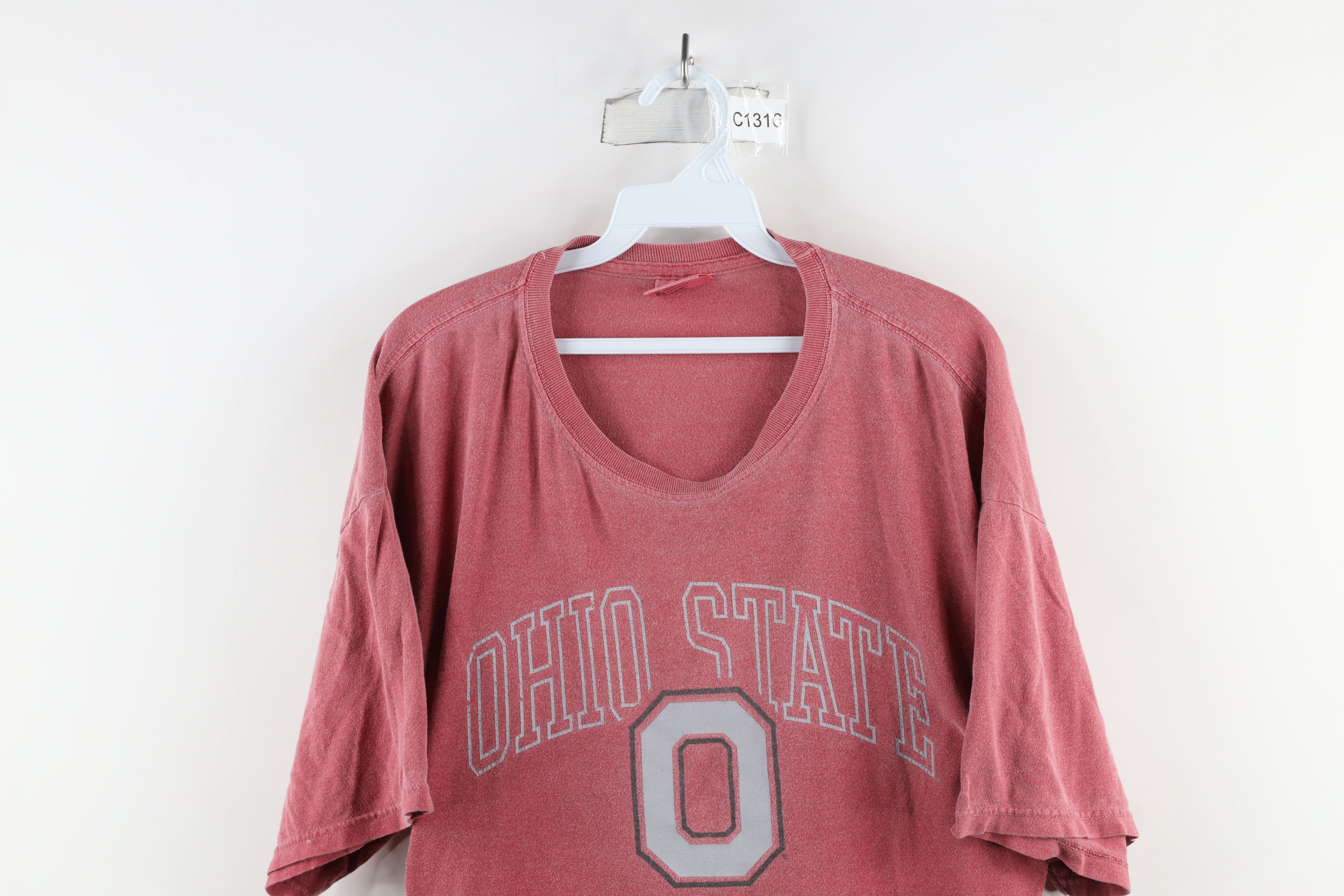 Vintage Vintage 90s Stonewash Spell Ohio State University T-Shirt Size US L / EU 52-54 / 3 - 2 Thumbnail