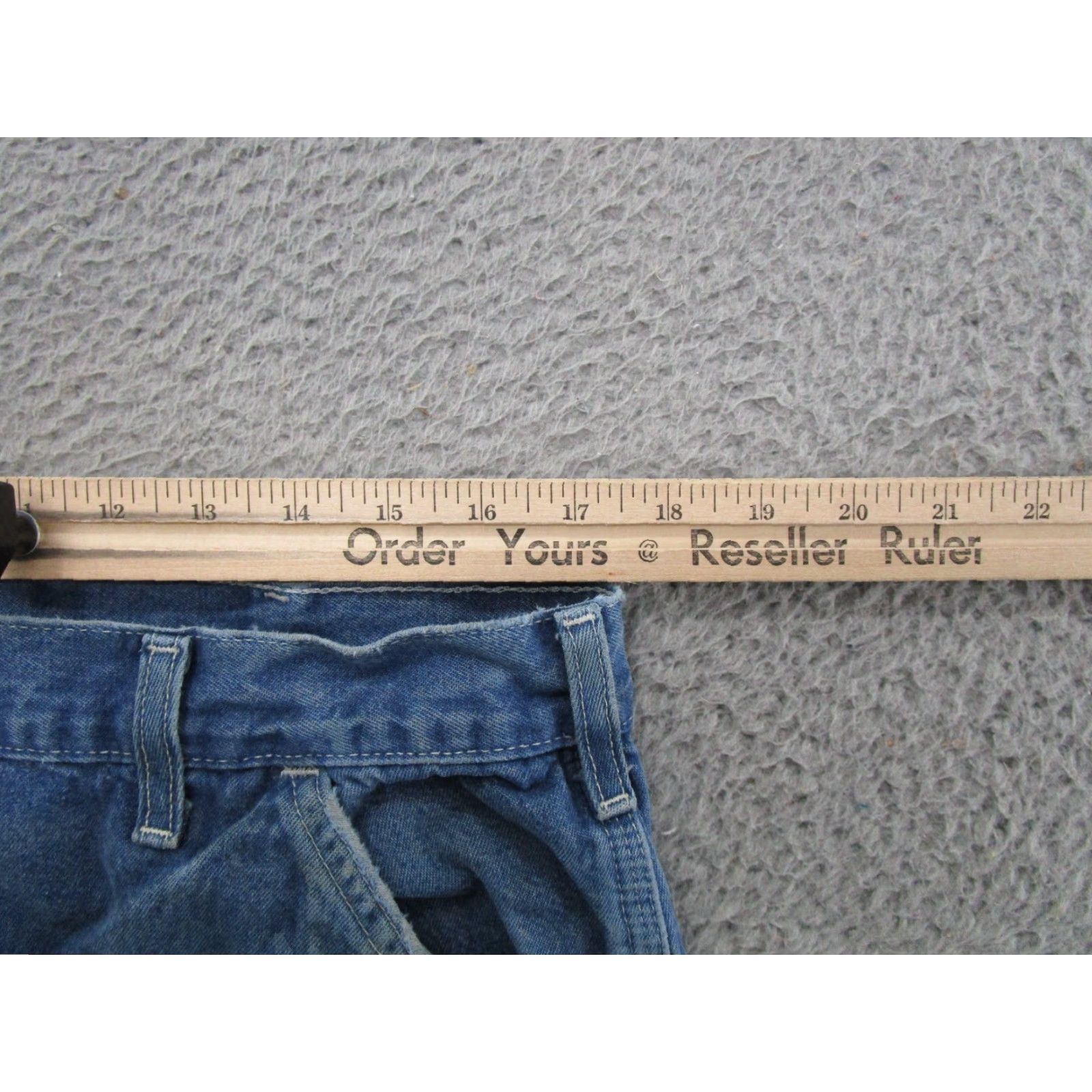 Carhartt VTG Carhartt Jeans DST Original Fit 38x28 Blue Men Read Skater Workwear Trousers B13 DST Reg Straight 38 Mens Size US 38 / EU 54 - 5 Thumbnail