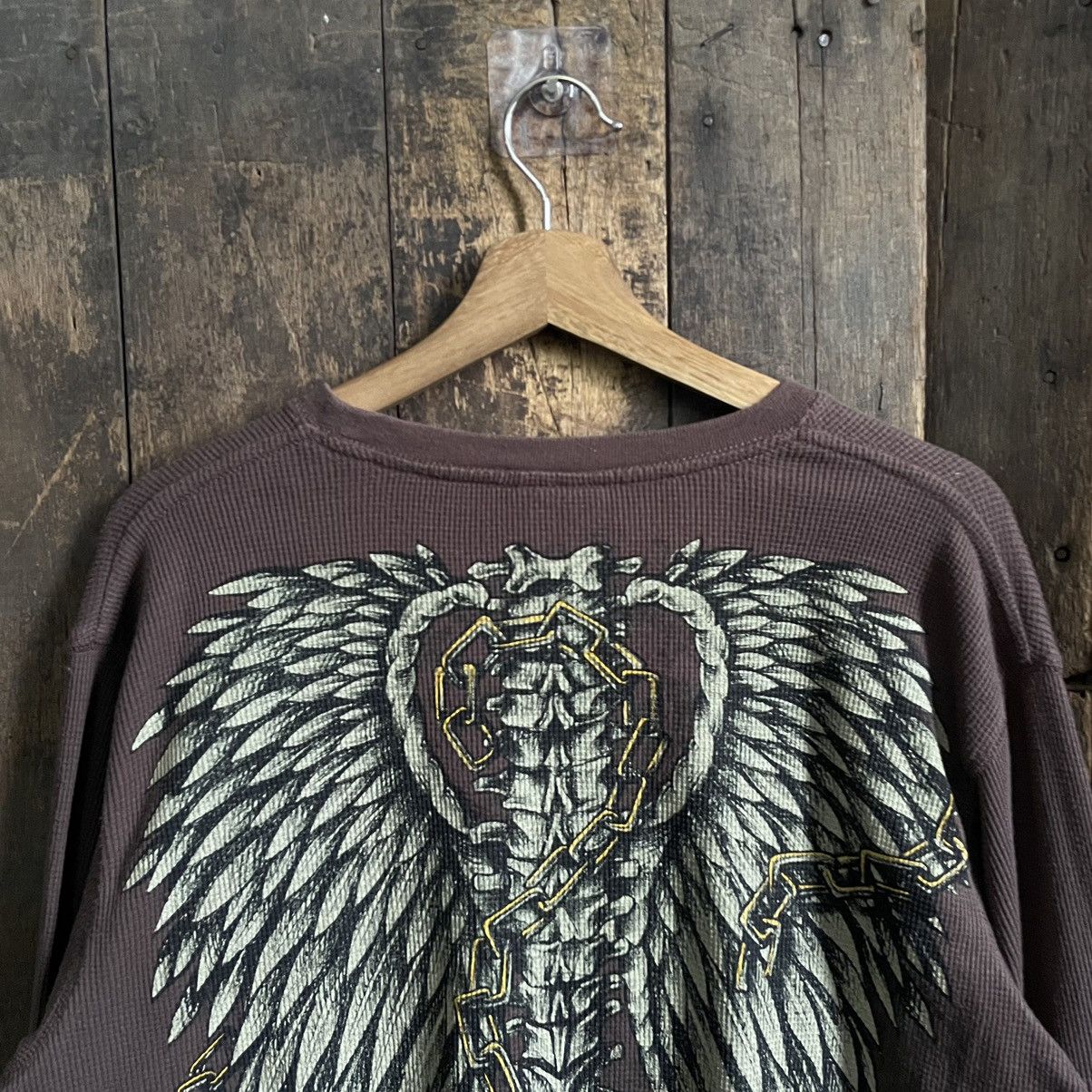 Affliction Vintage MMA Elite Skeleton Punk y2k Thermal Longsleeve Tee Size US XL / EU 56 / 4 - 6 Thumbnail