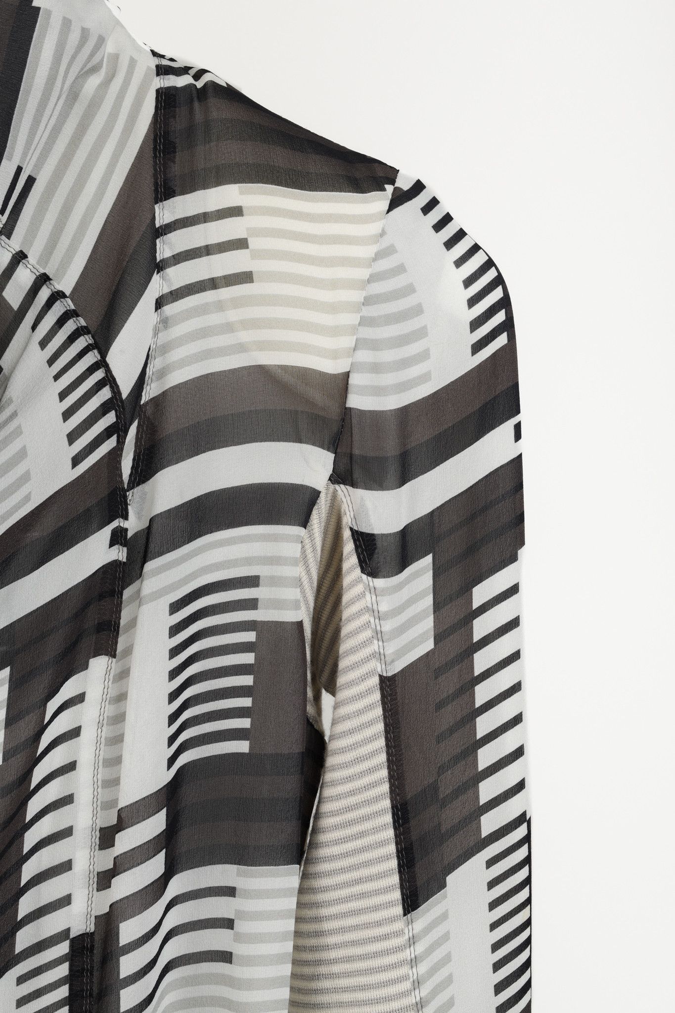 Rick Owens Rick Owens 2011 Khaki Cream Geometric Mix Material Jacket Size L / US 10 / IT 46 - 5 Thumbnail
