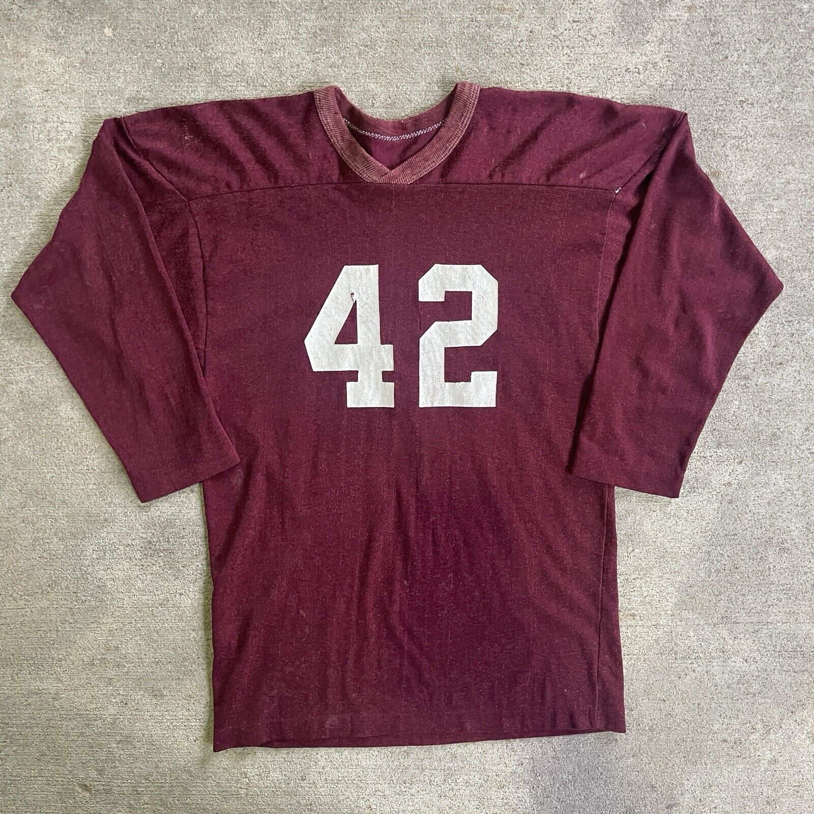 Vintage Vintage Maroon High School Football Jersey Size US M / EU 48-50 / 2 - 1 Thumbnail