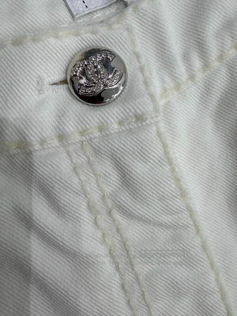 Chanel Chanel Ski Series White Double C Pocket Jeans Size 24" / US 00 / IT 34 - 3 Thumbnail