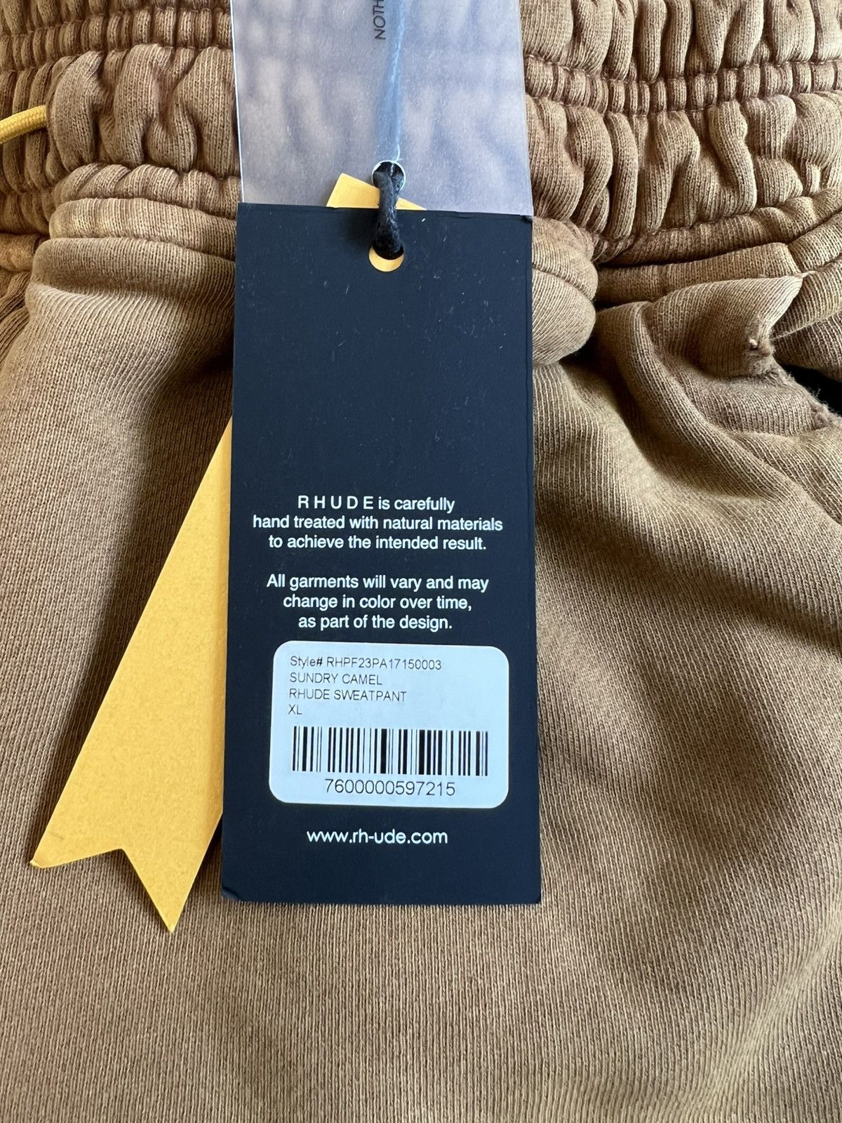 Rhude Rhude Sundry Camel Wide Leg Sweatpants Size US 38 / EU 54 - 7 Thumbnail