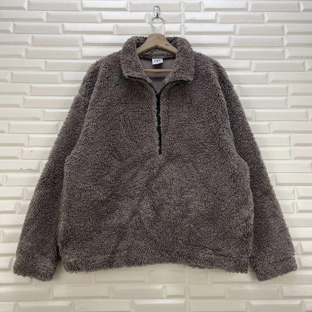 Aran Isles Knitwear × Zara Rare Zara For Men Deep Pile Jacket Size US M / EU 48-50 / 2 - 2 Thumbnail