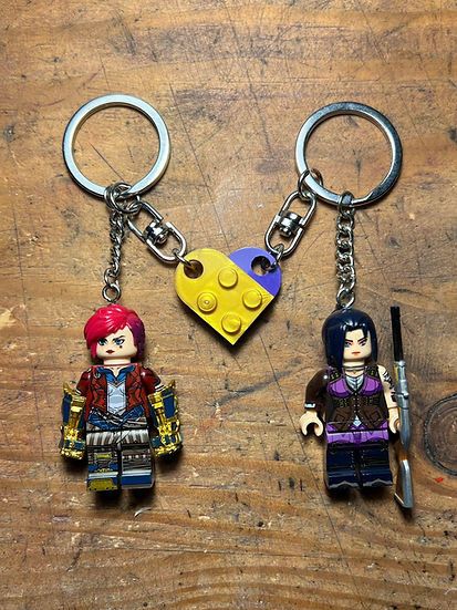 Cartoon Network × Handmade irritated studio arcane caitlyn vi anime keychain minifigure Size ONE SIZE - 2 Thumbnail