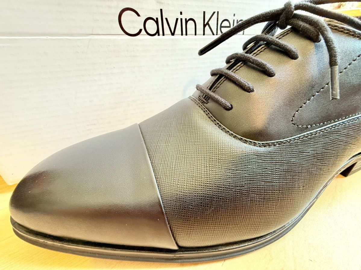 Calvin Klein Calvin Klein Drew men’s black dress shoes Tktd.$140.00 Size US 13 / EU 46 - 4 Thumbnail