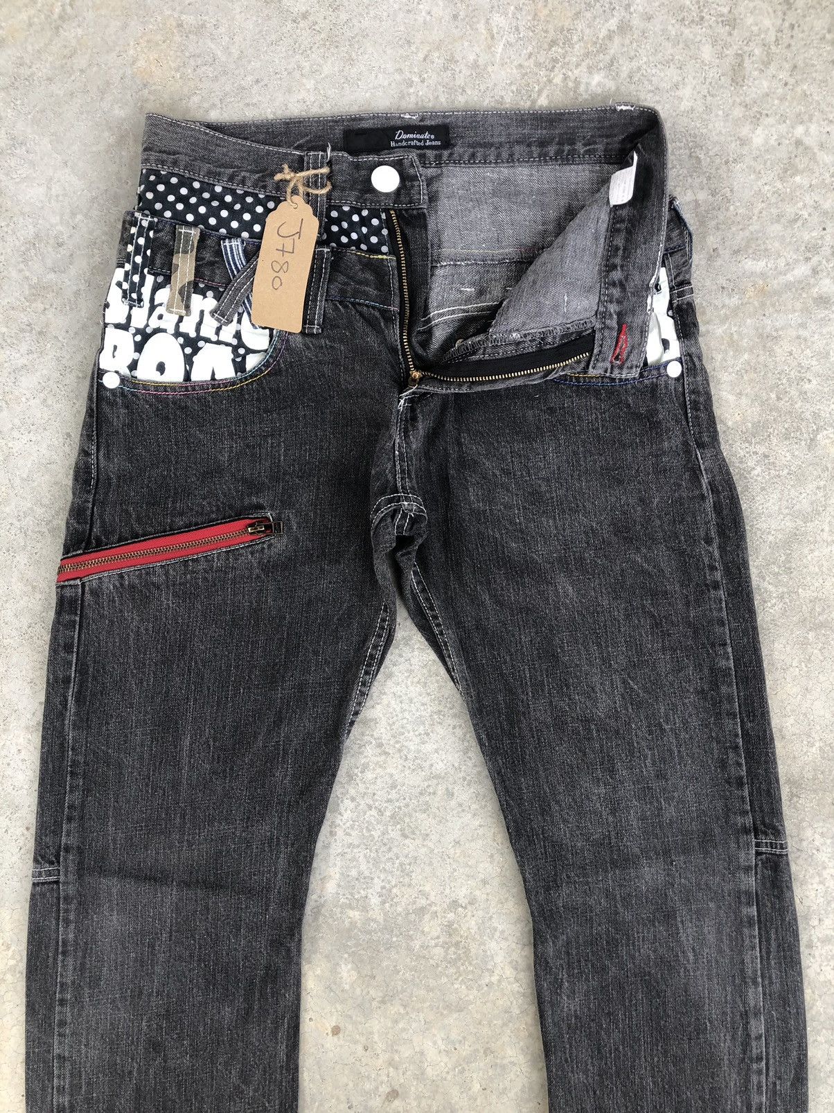 Hysteric Glamour Japanese Dominate Handcrafted Double Waist Embroidered Size US 29 - 4 Thumbnail