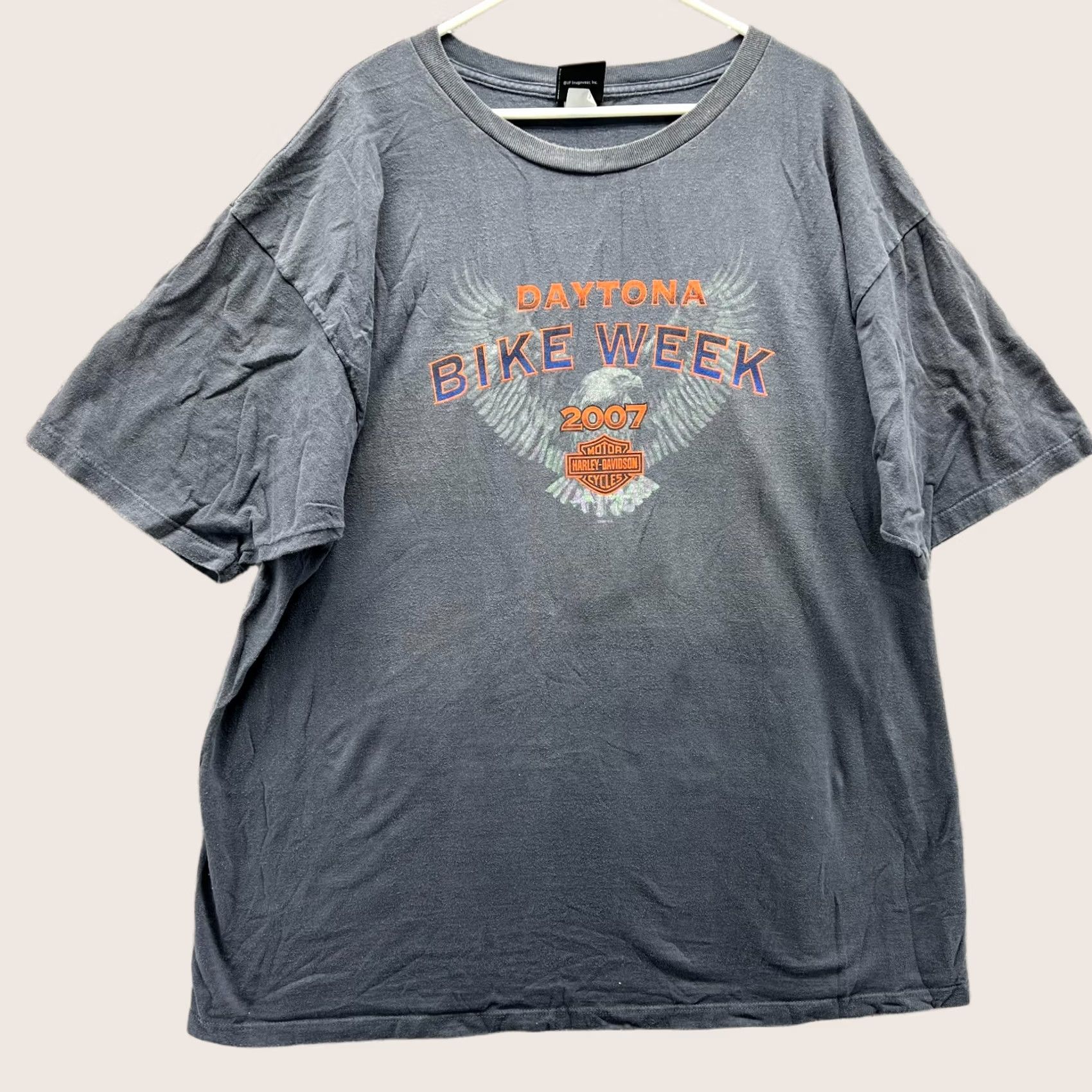 Harley Davidson VTG Harley-Davidson Shirt Men 3X Grey Tee Biker 2007 Daytona Eagle FL Shirt Mens 3X Grey Harley-Davidson Tee Short Sleeve Crew Neck Cotton Size US XXL / EU 58 / 5 - 1 Thumbnail