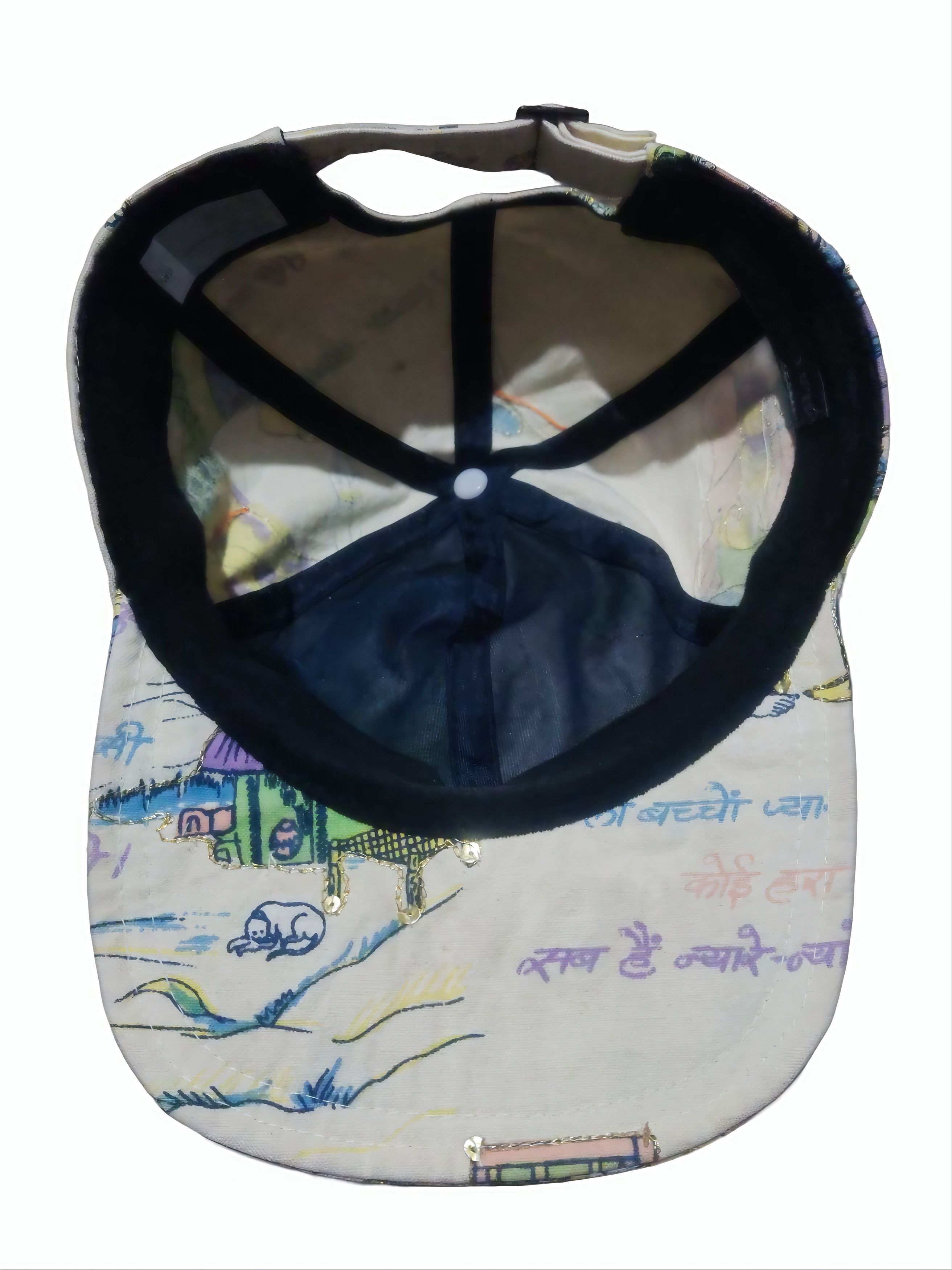 CA4LA CA4la illustrated patterns and metallic gold embroidery Cap Size ONE SIZE - 4 Thumbnail