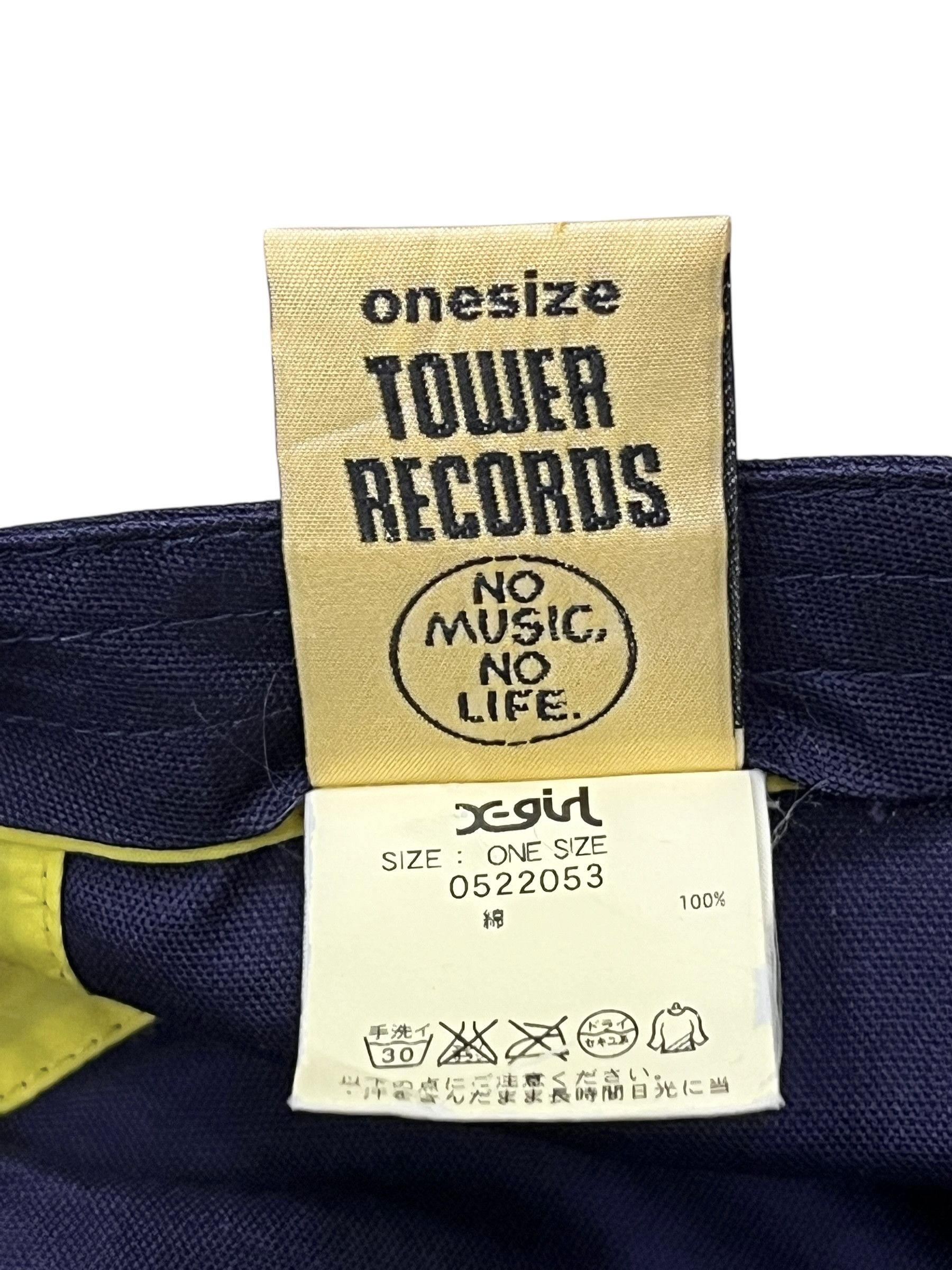 X-Girl RARE 🎶 Vintage X-girl x Tower Records Cadet Hat Strapback Size ONE SIZE - 4 Thumbnail