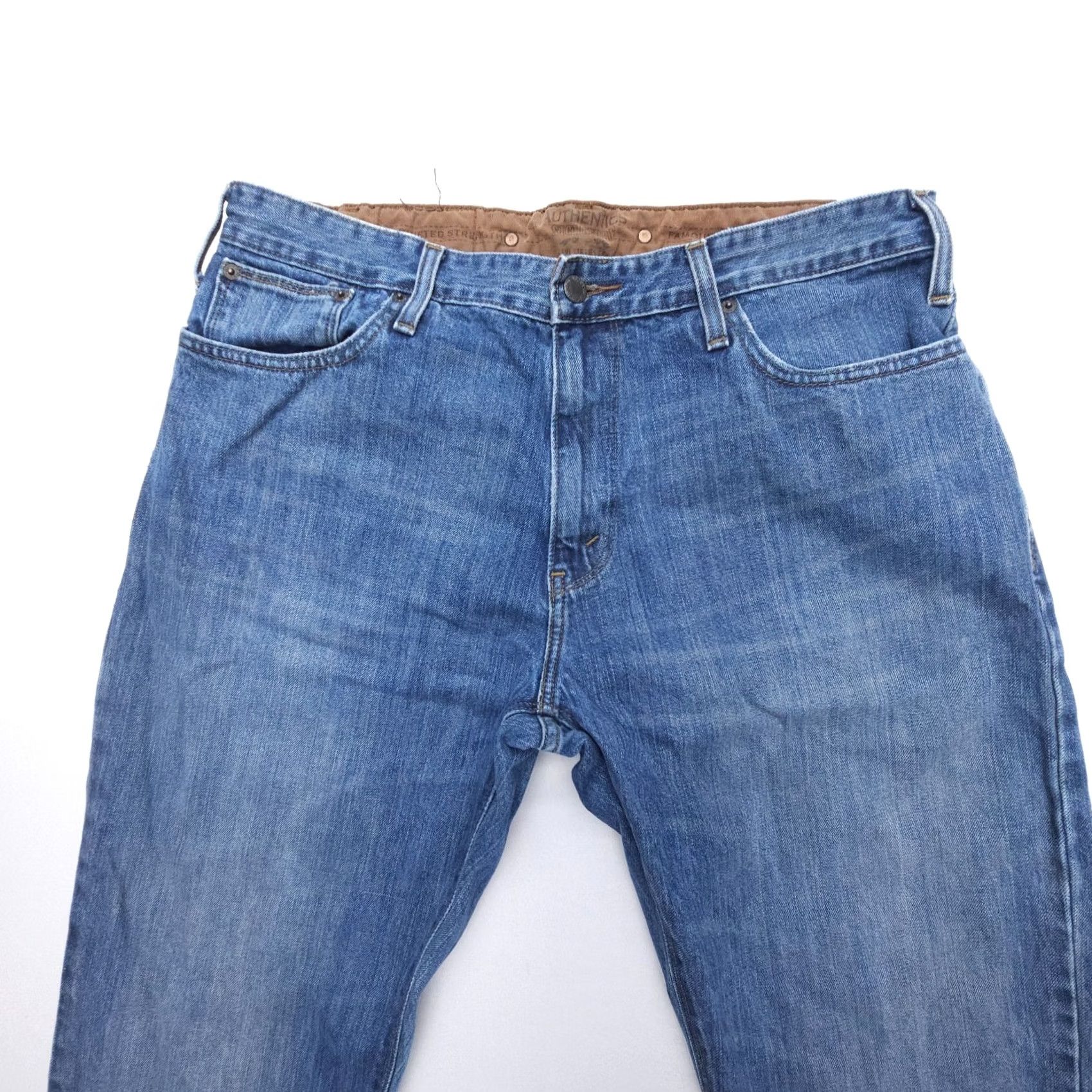 Levi's Y2K Levi's Signature Low Boot Jeans Mens 36 x 34 Blue 100% Cotton Rigid Denim Jeans Size US 36 / EU 52 - 3 Thumbnail