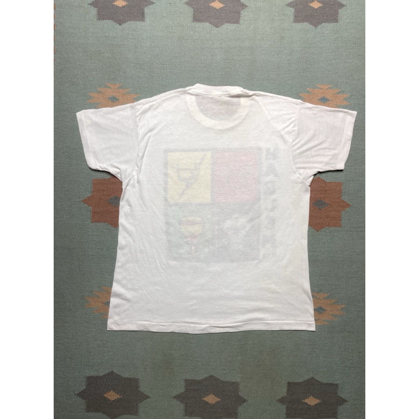 Vintage VINTAGE Harlem New York NY art worn thin soft Screen Stars T-Shirt XL Men 80s White Size US XL / EU 56 / 4 - 6 Thumbnail