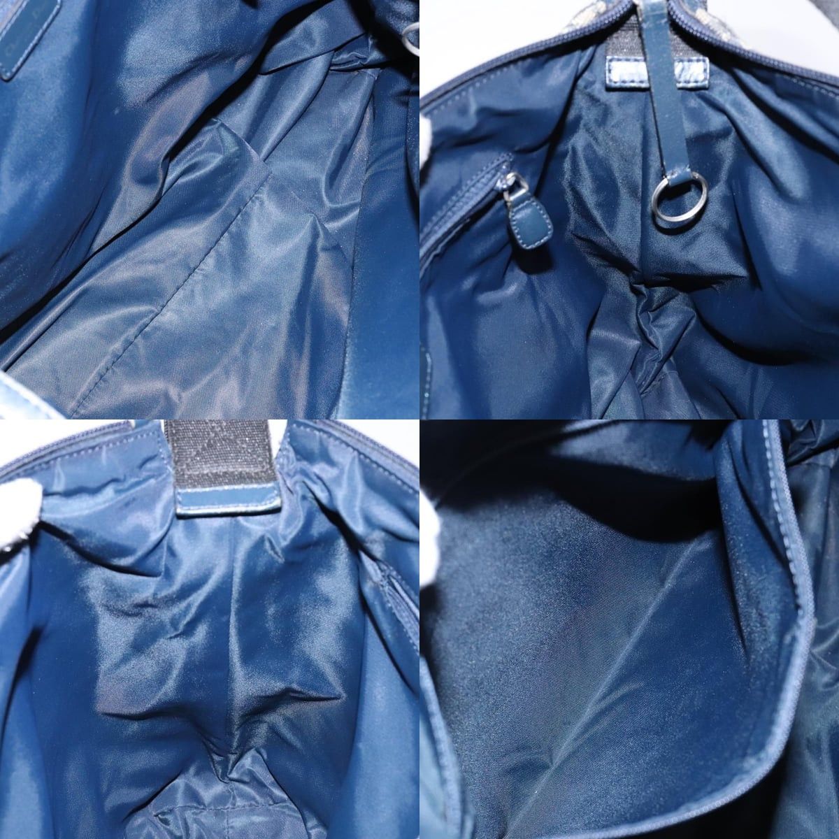Dior DIOR Trotter Canvas Shoulder Bag Navy Silver Size ONE SIZE - 12 Thumbnail