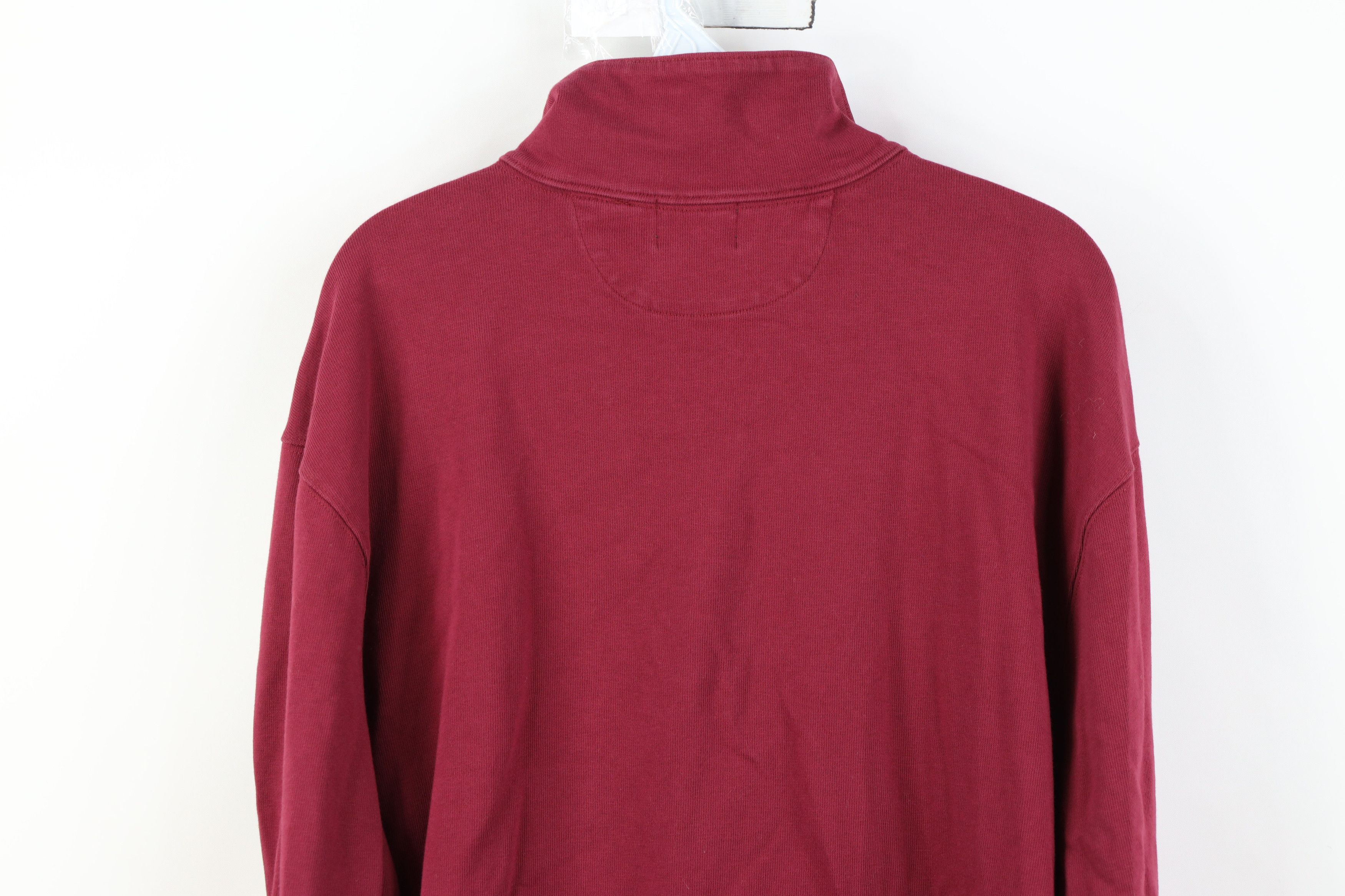 J.Crew Y2K J Crew Oarsman Rugby 1/4 Half Zip Pullover Sweater Red Size US XL / EU 56 / 4 - 14 Thumbnail