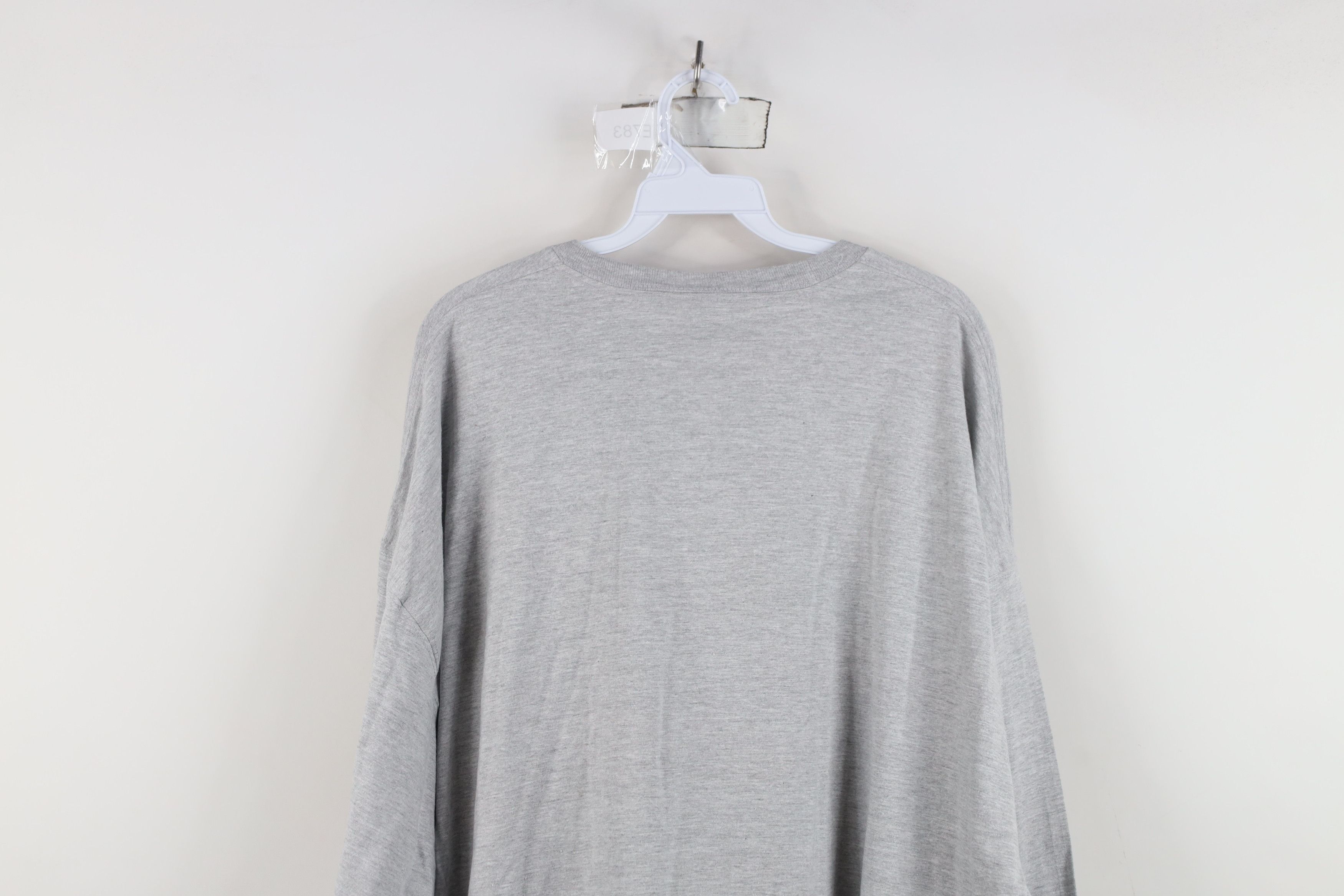 Vintage Vintage 90s Streetwear heavyweight Long Sleeve T-Shirt Gray Size US XXL / EU 58 / 5 - 11 Thumbnail