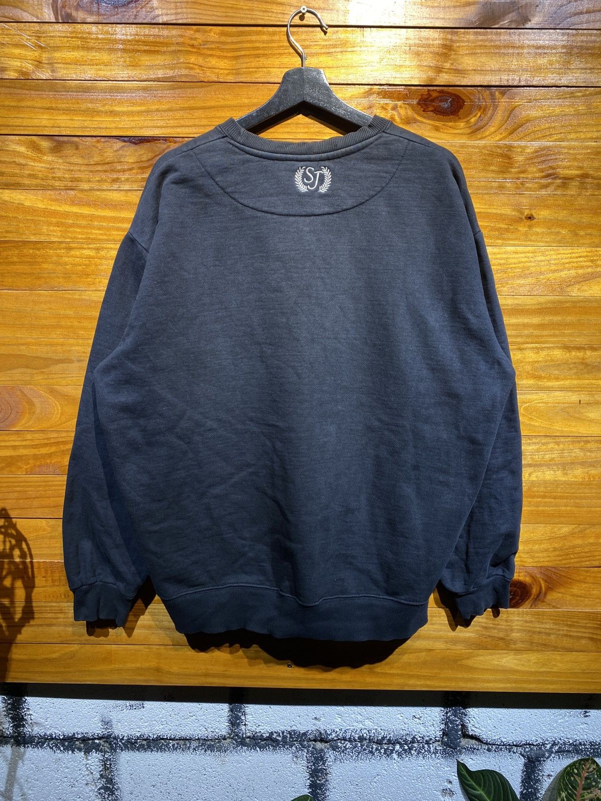 Sean John Vintage Sean John Sweatshirt – Black Cotton Crewneck SJ Logo Size US XL / EU 56 / 4 - 6 Thumbnail