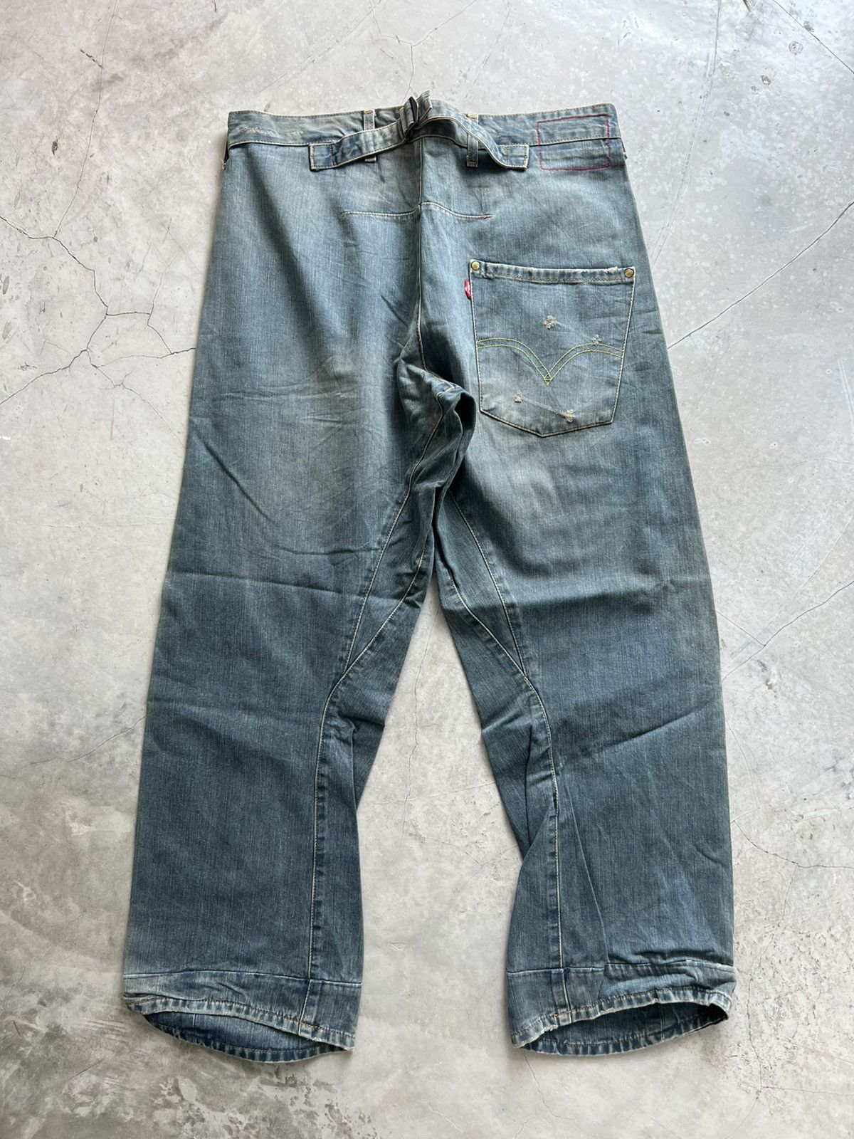 Levi's Levis Engineered Jeans Buckle Back Tag W32 Actual 33x28.5 Size US 32 / EU 48 - 4 Thumbnail