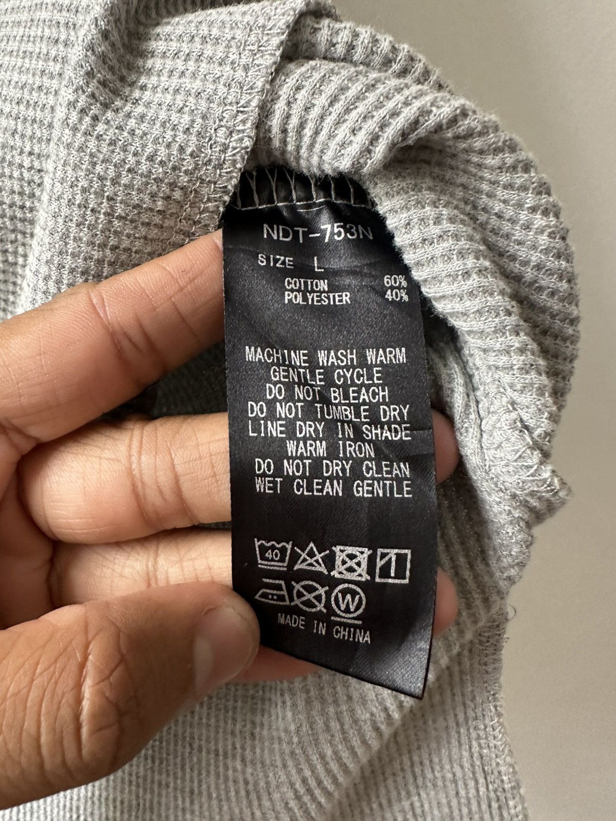 Other Number Nine Denim Waffle Tank Top Size US L / EU 52-54 / 3 - 7 Thumbnail