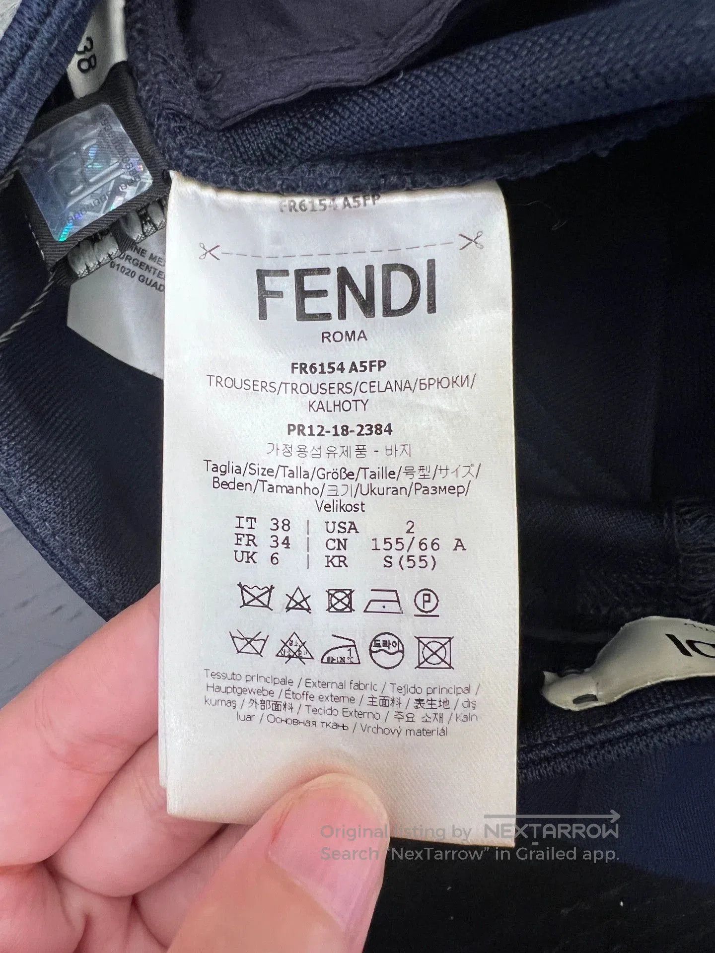 Fendi Fendi Double F Side Print Casual Pants. Size US 38 / EU 54 - 4 Thumbnail