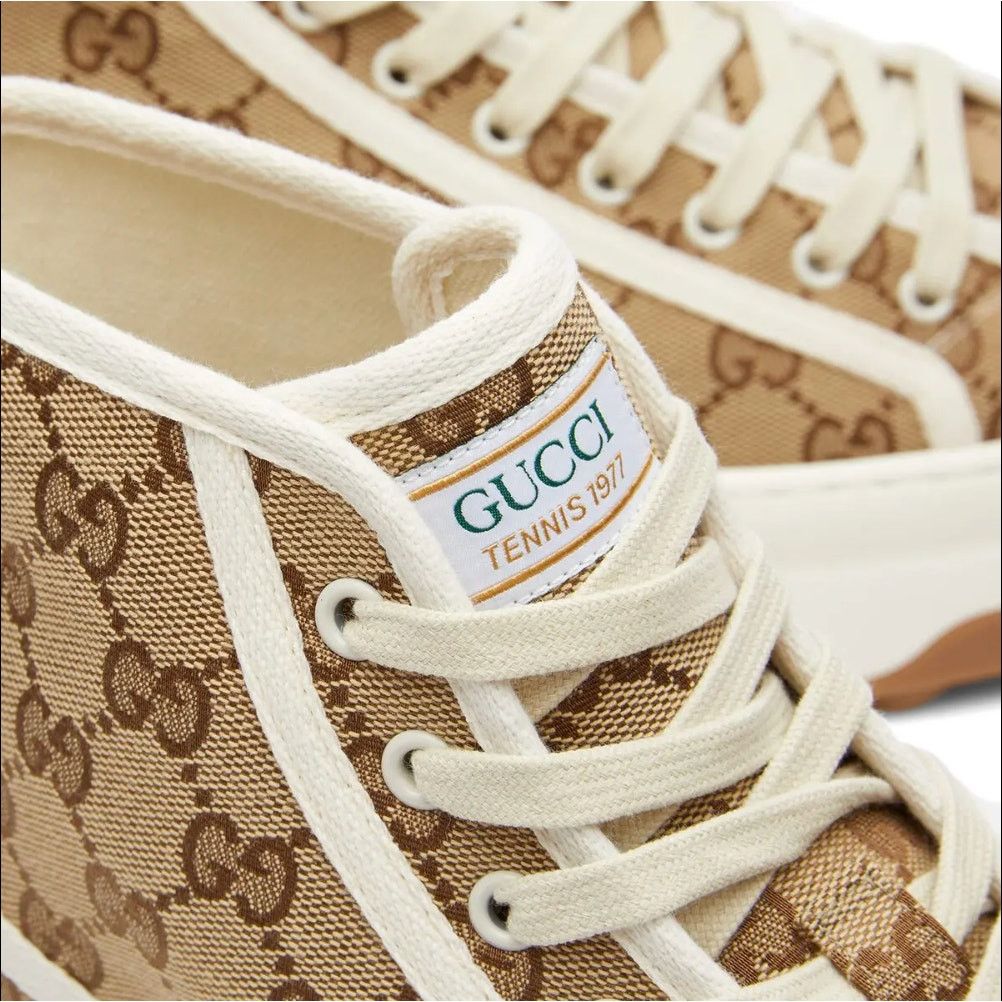 Gucci Gucci 1977 Tennis High Top Sneakers White Size 40.5 NIB Size US 10.5 / IT 40.5 - 5 Thumbnail