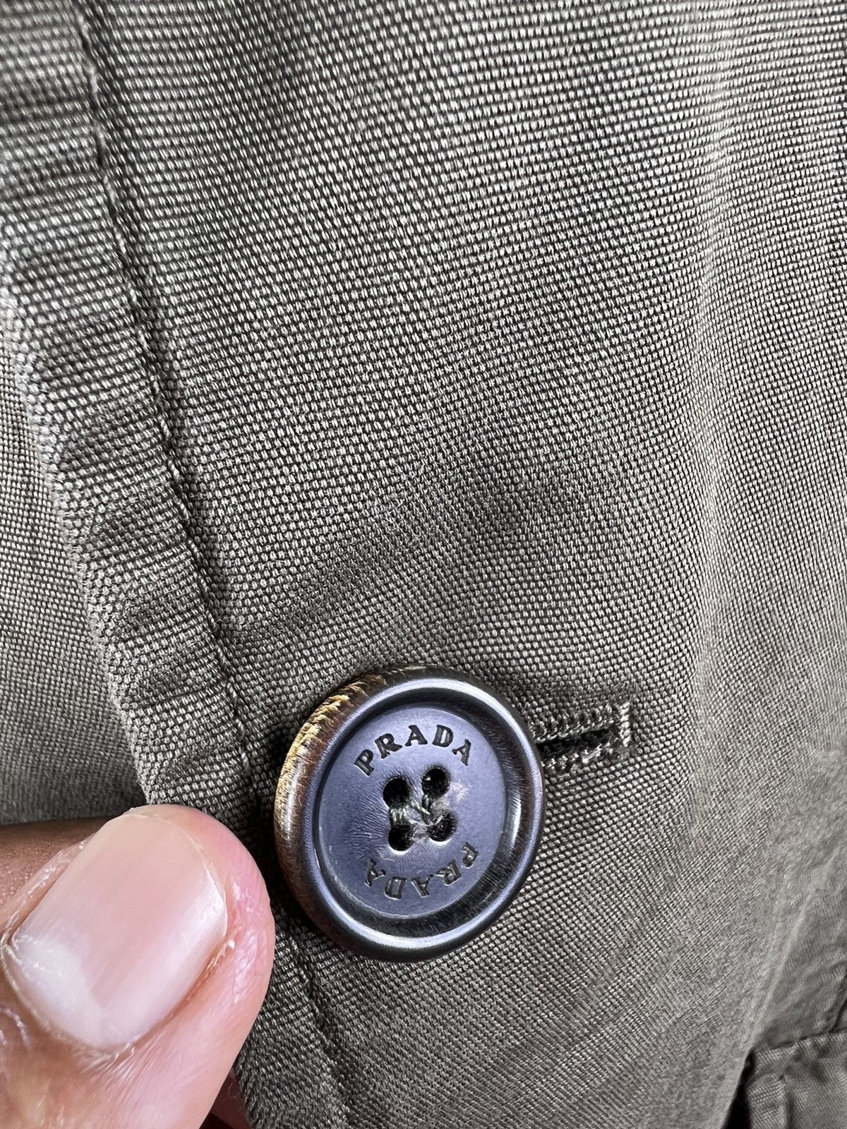Prada ⚡️VTG PRADA MIDWEIGHT COTTON DUCK CANVAS BLAZER JACKET - 48 Size US M / EU 48-50 / 2 - 5 Thumbnail
