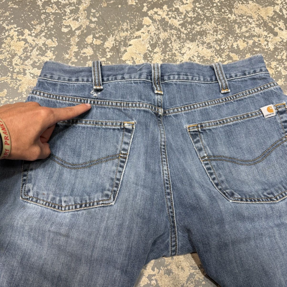 Carhartt Vintage Carhartt Denim Cut Off Workwear Shorts Jorts Size US 32 / EU 48 - 7 Thumbnail