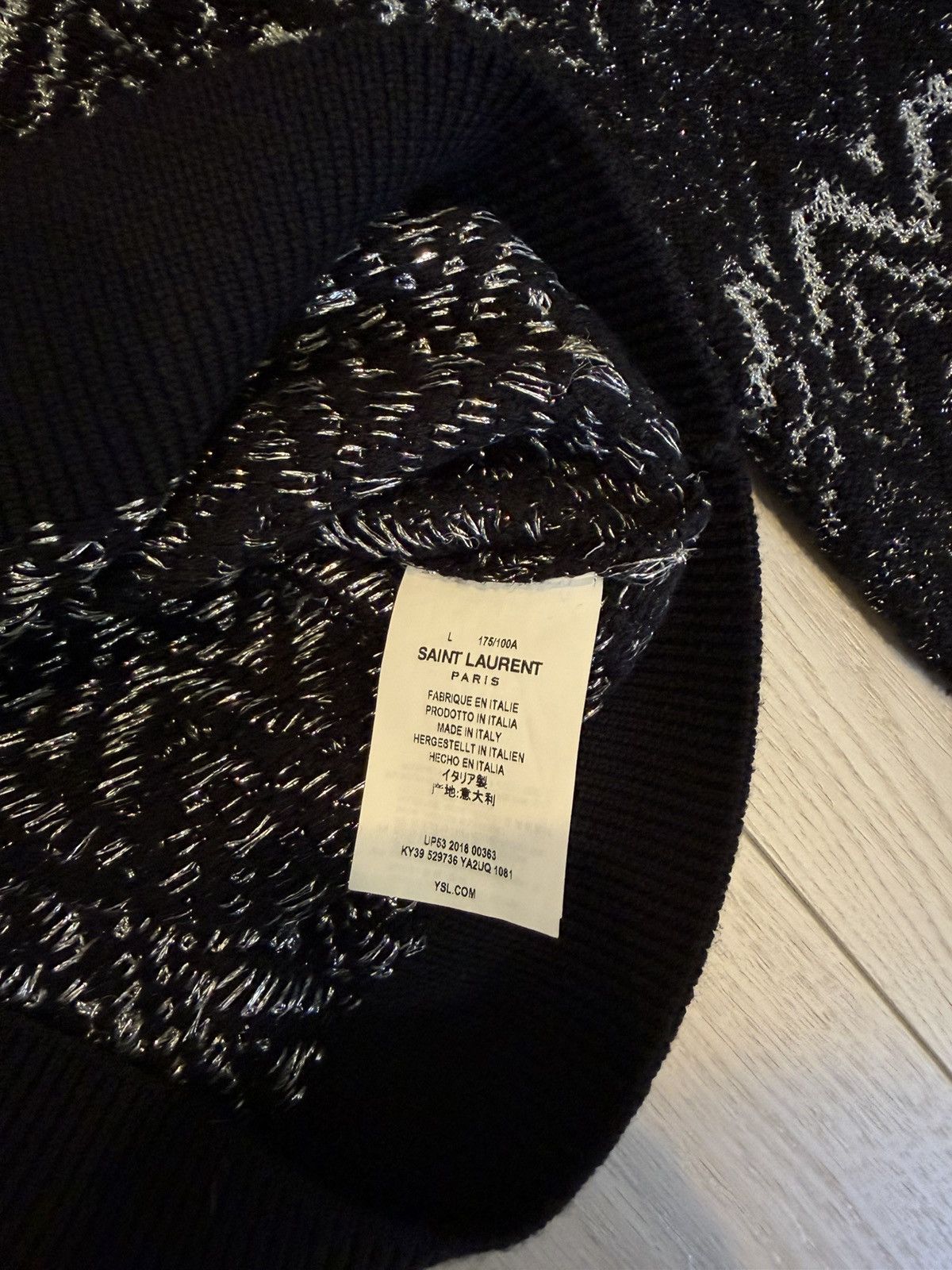 Saint Laurent Paris Saint Laurent Knitted Sweater Size US L / EU 52-54 / 3 - 7 Thumbnail