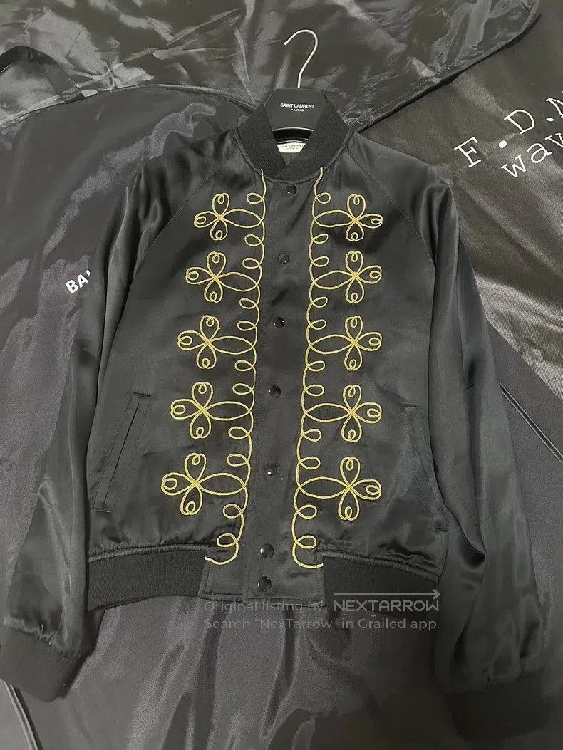 Yves Saint Laurent Saint Laurent SLP 15SS Silk Bomber Jacket. Size US M / EU 48-50 / 2 - 1 Thumbnail