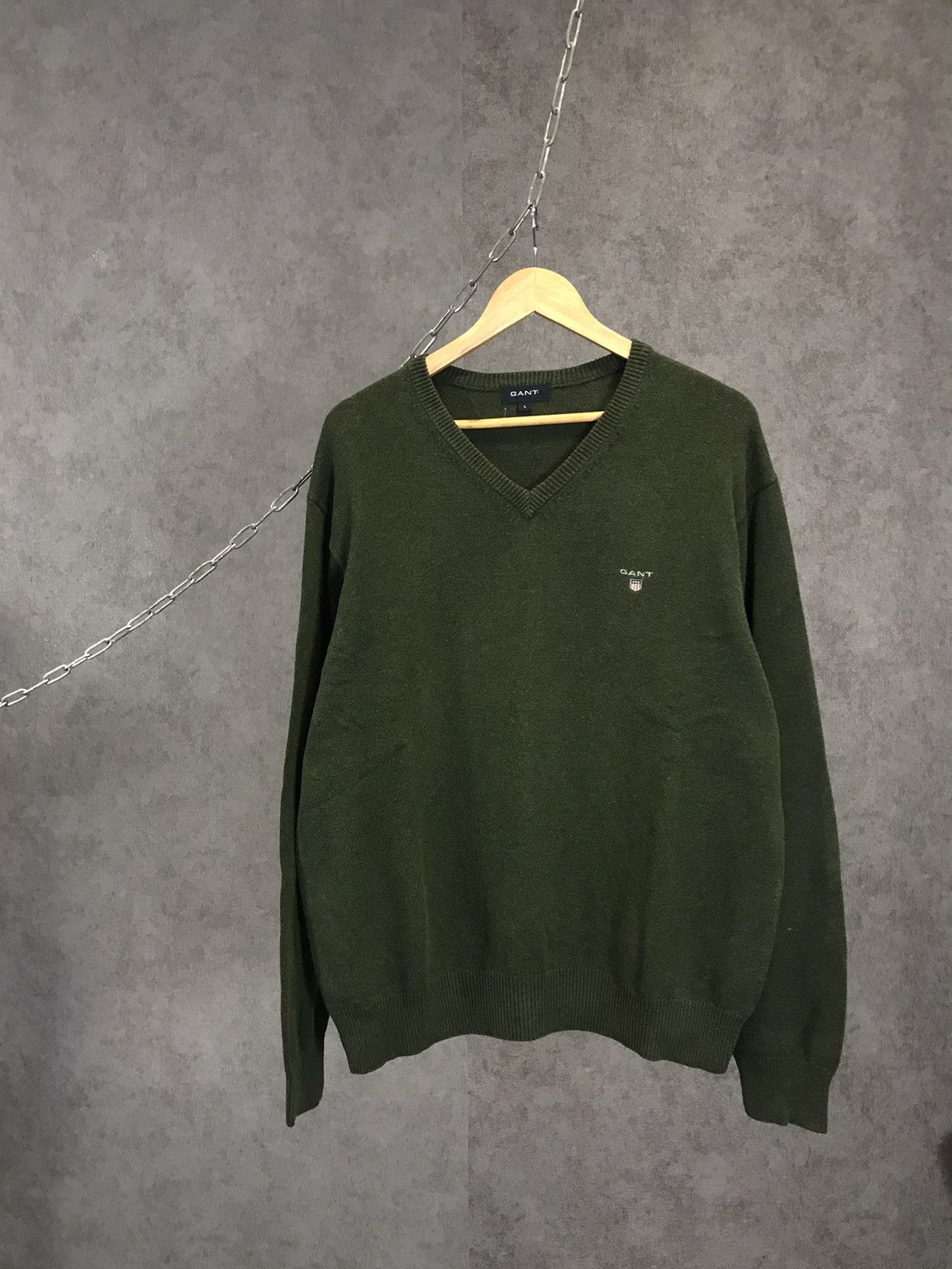 Gant Gant V Neck Sweater Size US L / EU 52-54 / 3 - 1 Thumbnail