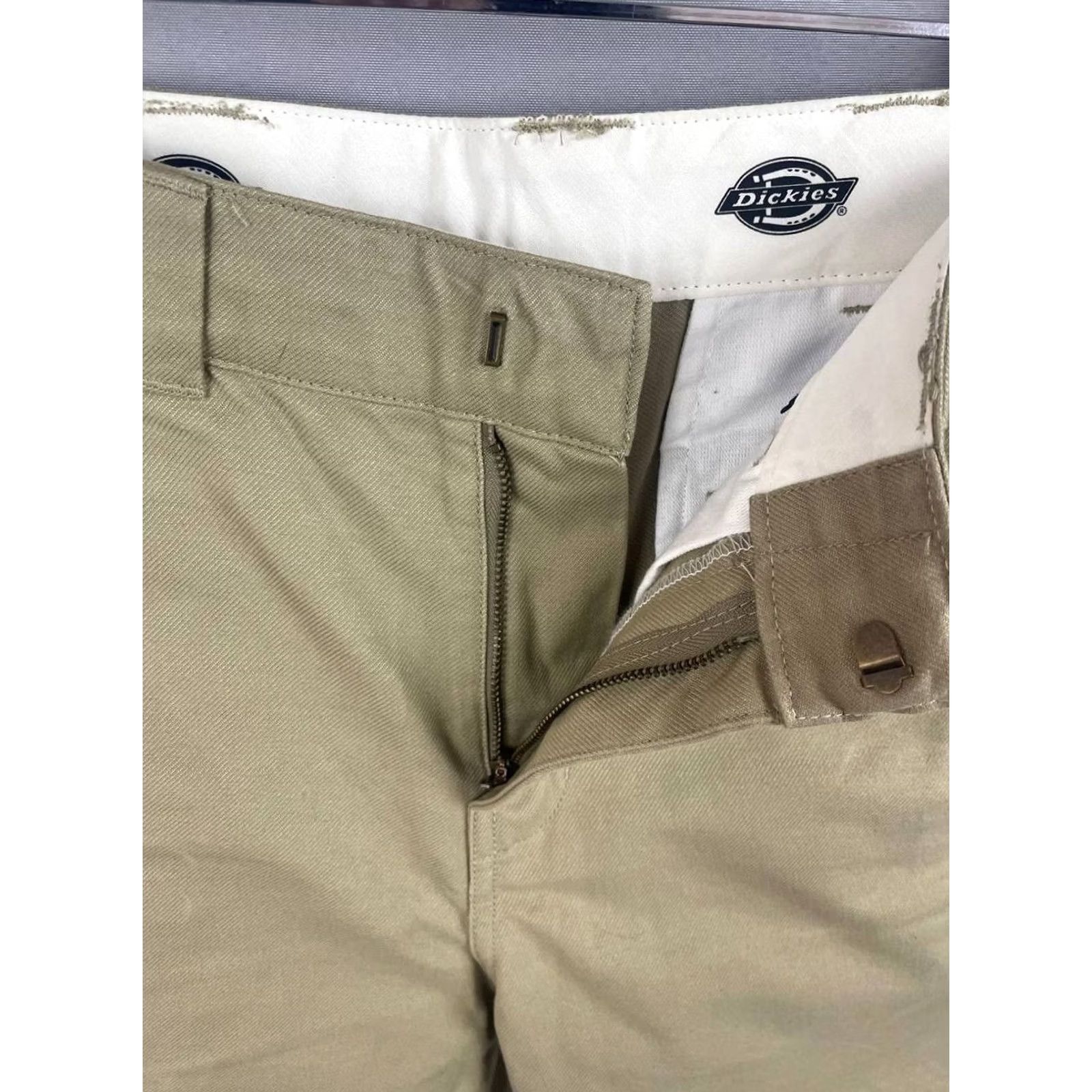 Dickies Dickies Mens Chino Shorts Size XS Tan Belt Loop Fly Button Outdoor Beach Size US 27 - 3 Thumbnail