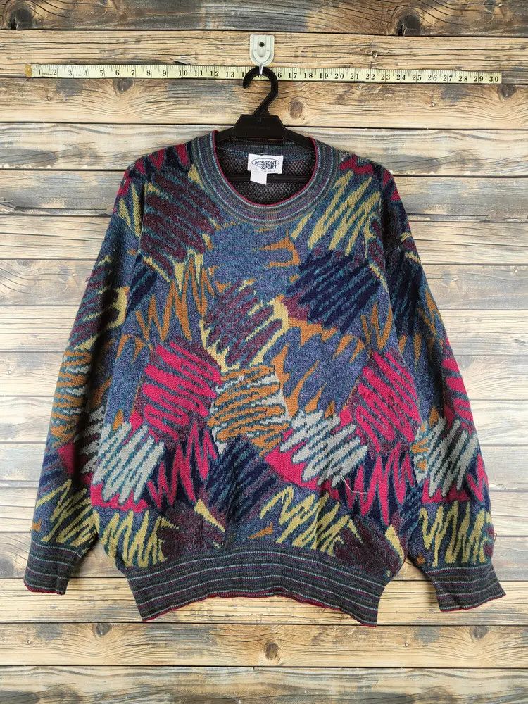 Missoni DL Missoni Sport Mix Colors Knitwear Sweatshirts #46-432 Size US L / EU 52-54 / 3 - 1 Thumbnail