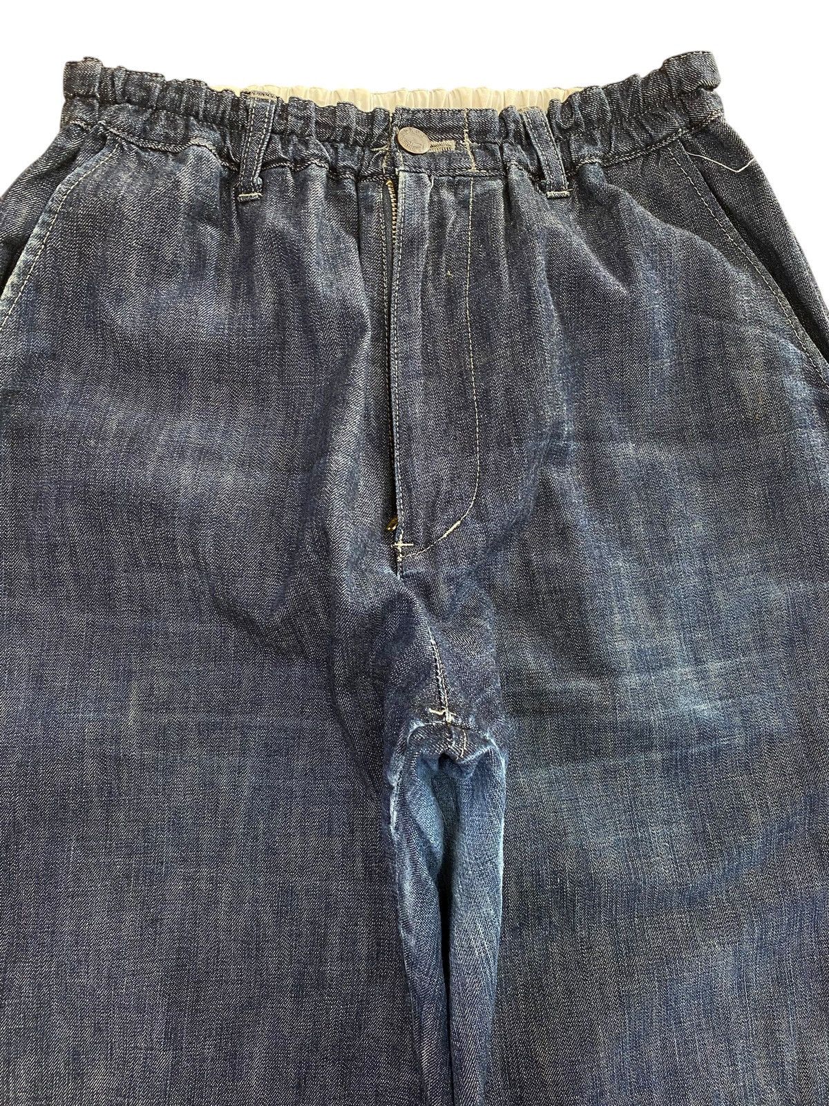 Japanese Brand Japanese Brand Dark Wash Wide Leg Denim Pants Size US 26 / EU 42 - 2 Thumbnail
