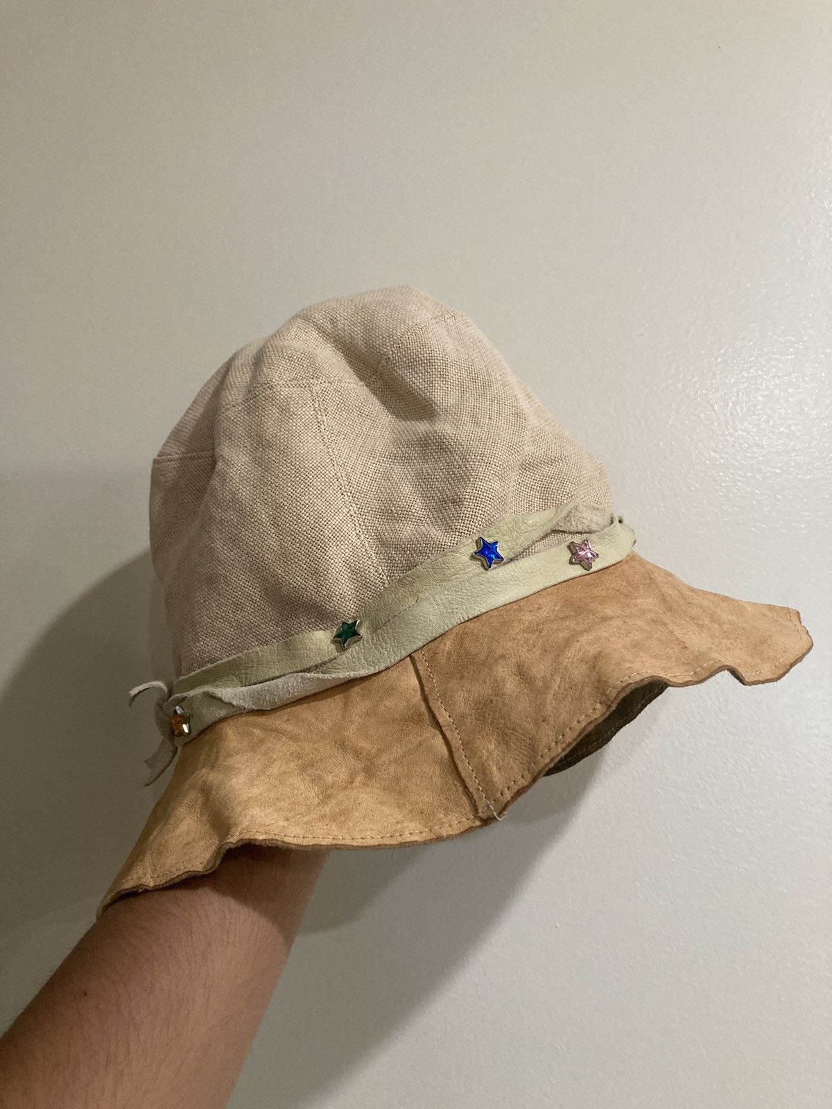 Takahiromiyashita The Soloist. SS12 leather brim bucket hat Size ONE SIZE - 2 Thumbnail