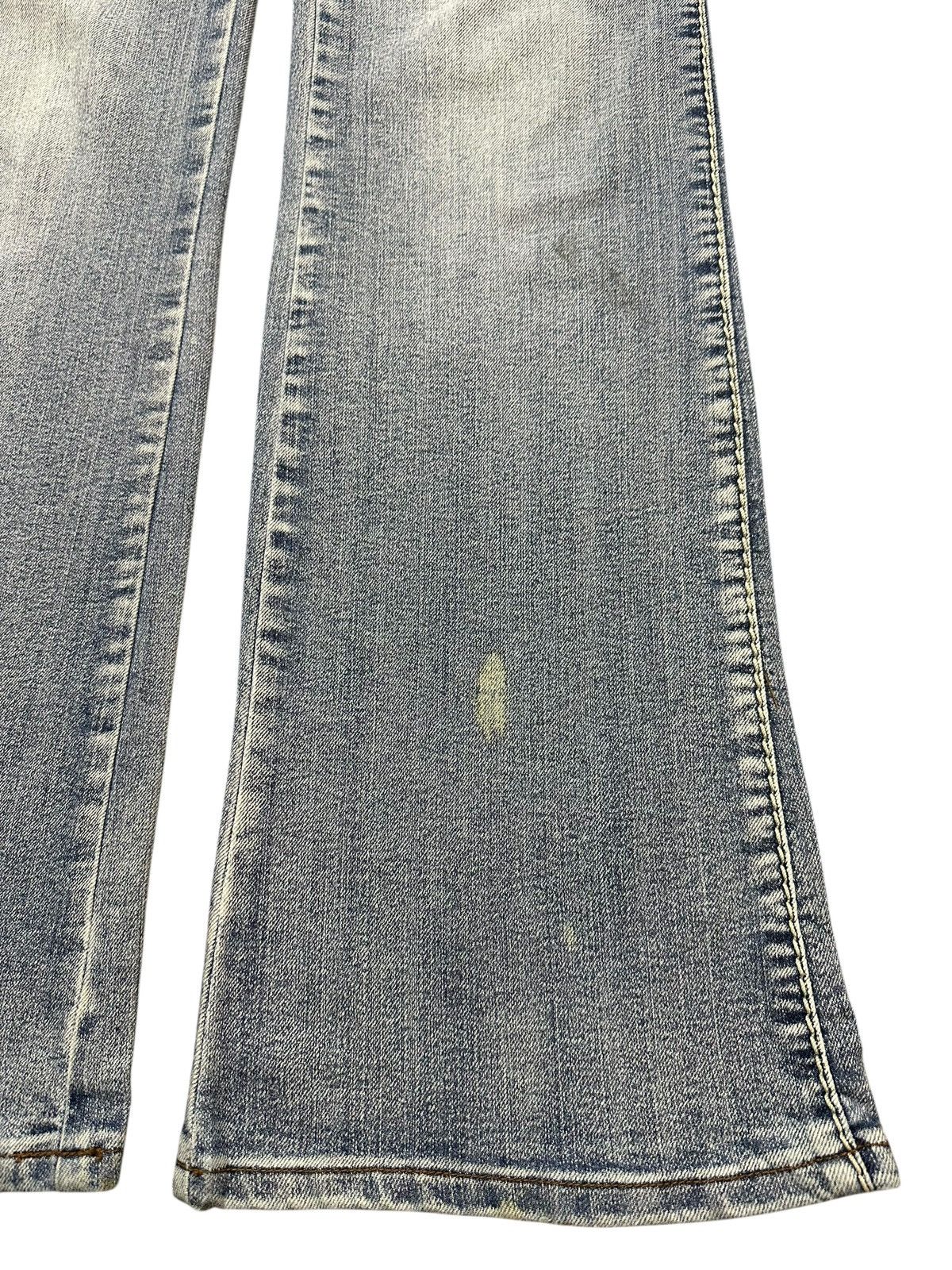 Hysteric Glamour Vintage Japanese Brand Blue Faded Wash Style Flare Jeans Size US 32 / EU 48 - 8 Thumbnail