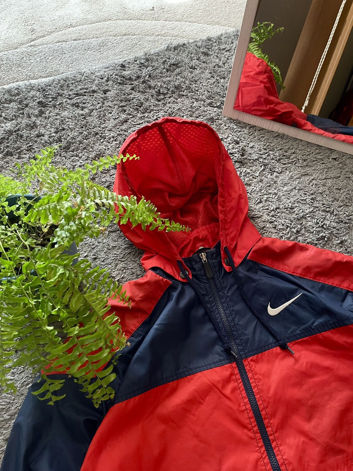 Nike × Vintage 90s Nike Vintage Light Jacket Streetwear Big Logo Swoosh Size US L / EU 52-54 / 3 - 16 Thumbnail