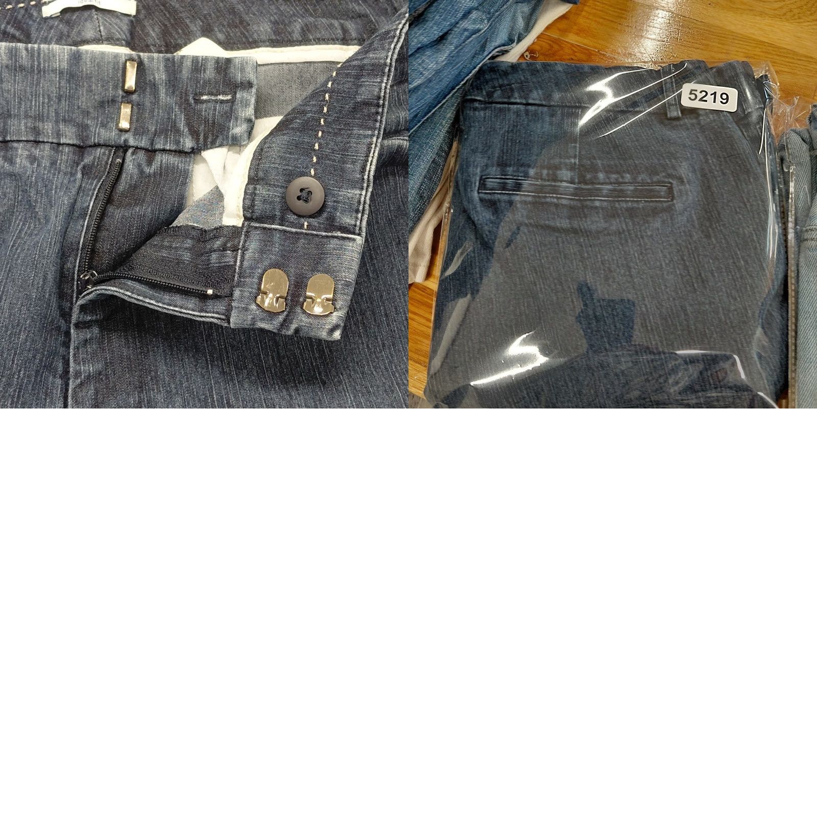 Dockers DOCKERS Petite Pants Women's 12P Blue Denim Stretch Straight Leg Casual Jeans Size 34" / US 12 / IT 48 - 9 Thumbnail