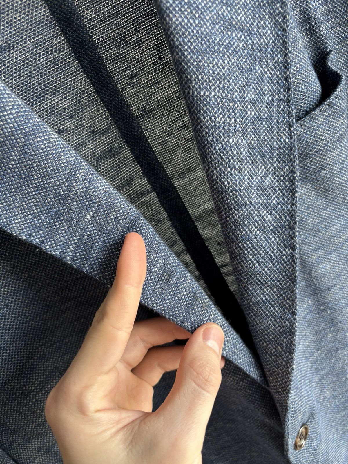 Eleventy Eleventy Linen Blend Blazer Size 44R - 6 Thumbnail