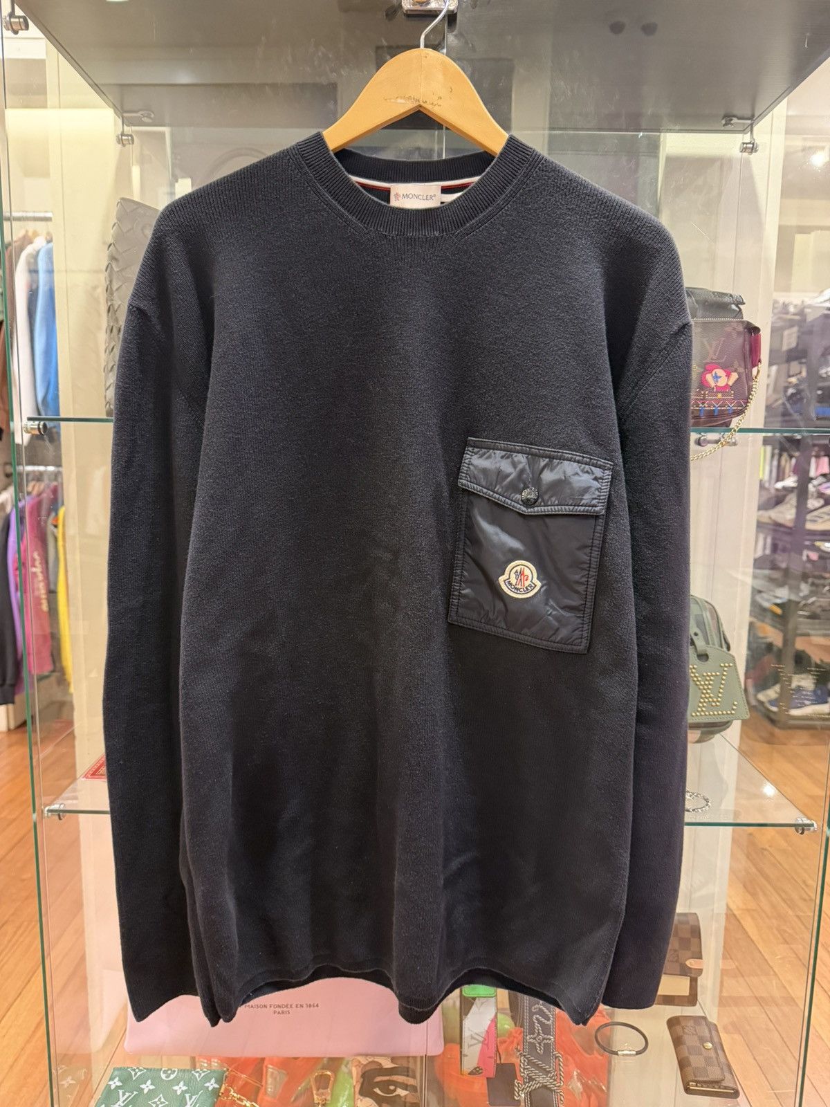 Moncler Moncler Nylon Pocket Sweater Size US L / EU 52-54 / 3 - 1 Thumbnail