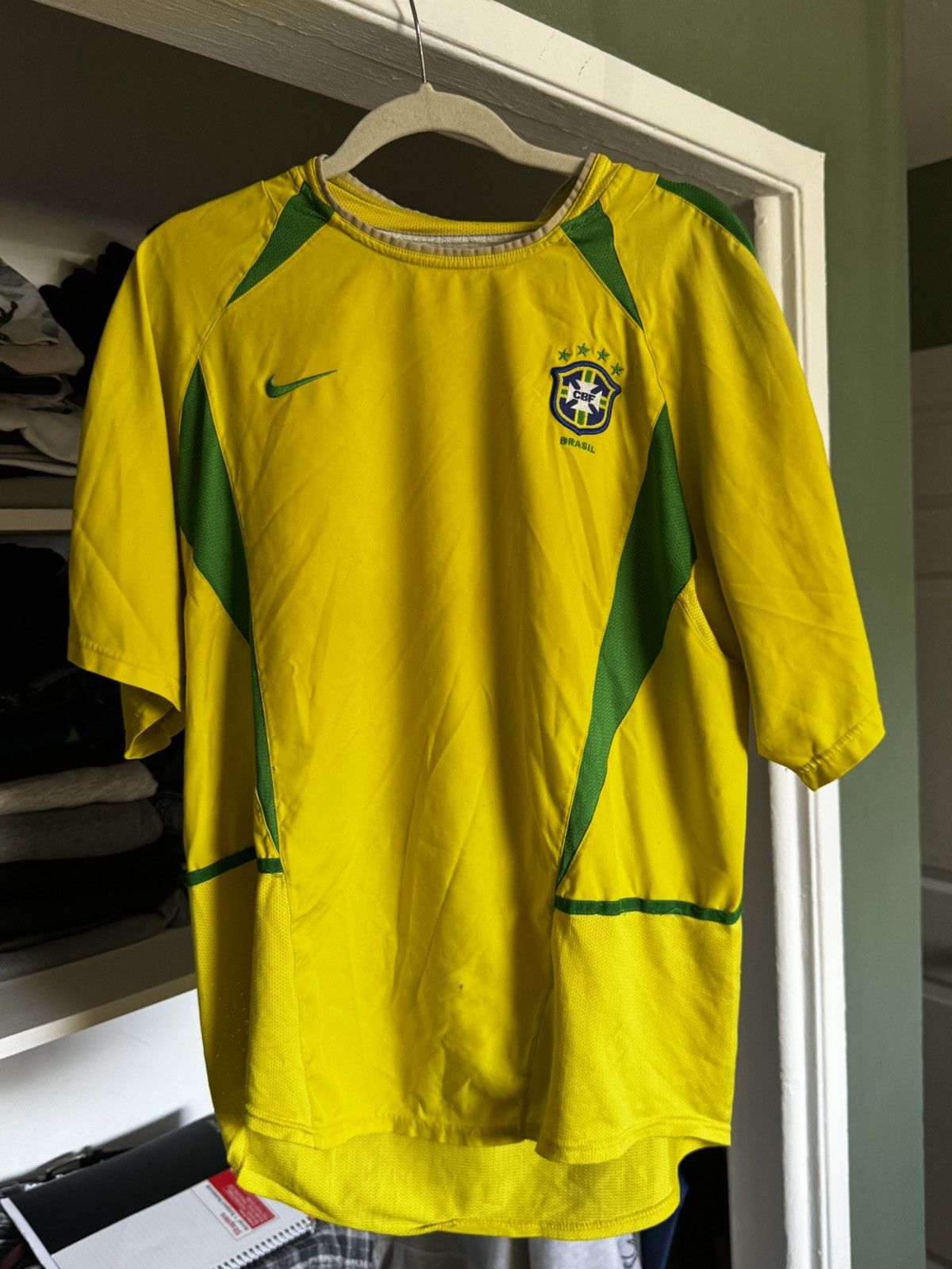 Brazil 2002-04 vintage soccer jersey