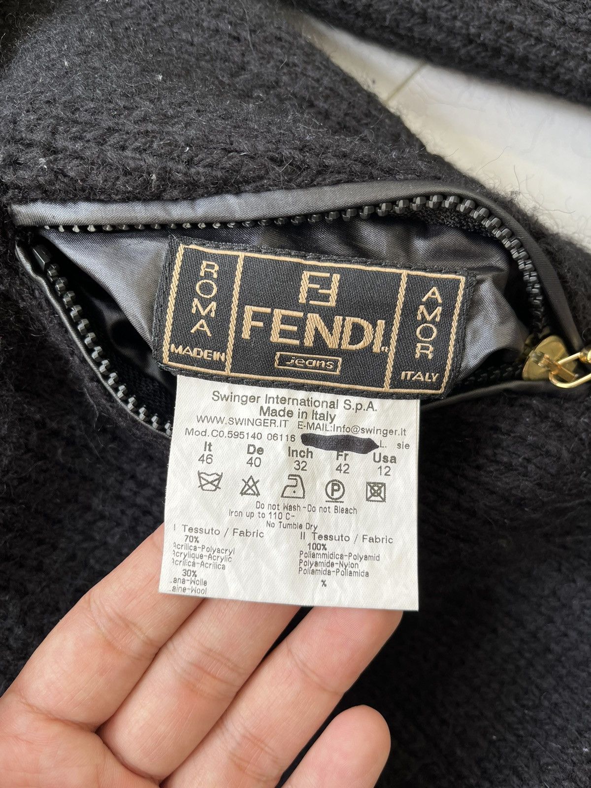 Fendi Fendi Reversible Black Down Jacket Size M / US 6-8 / IT 42-44 - 9 Thumbnail
