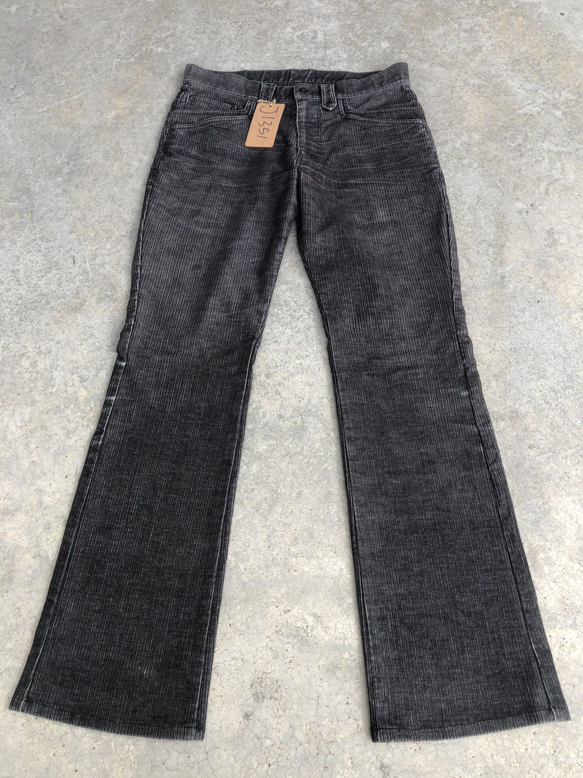 If Six Was Nine Japanese Male Flared Jeans Distressed Corduroy Size US 31 - 1 Thumbnail