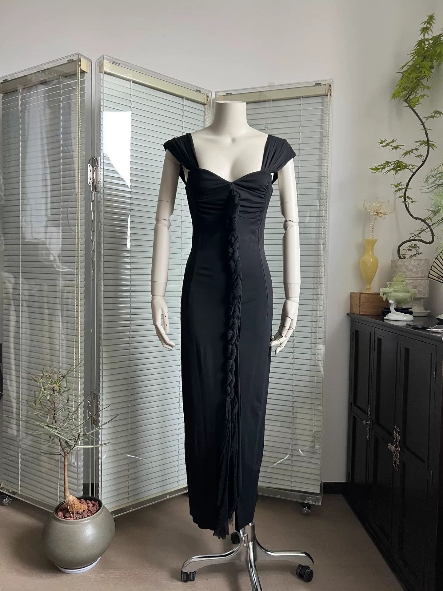 Isabel Benenato Isabel de Pedro Vintage Woven Slip Dress Size M / US 6-8 / IT 42-44 - 1 Thumbnail