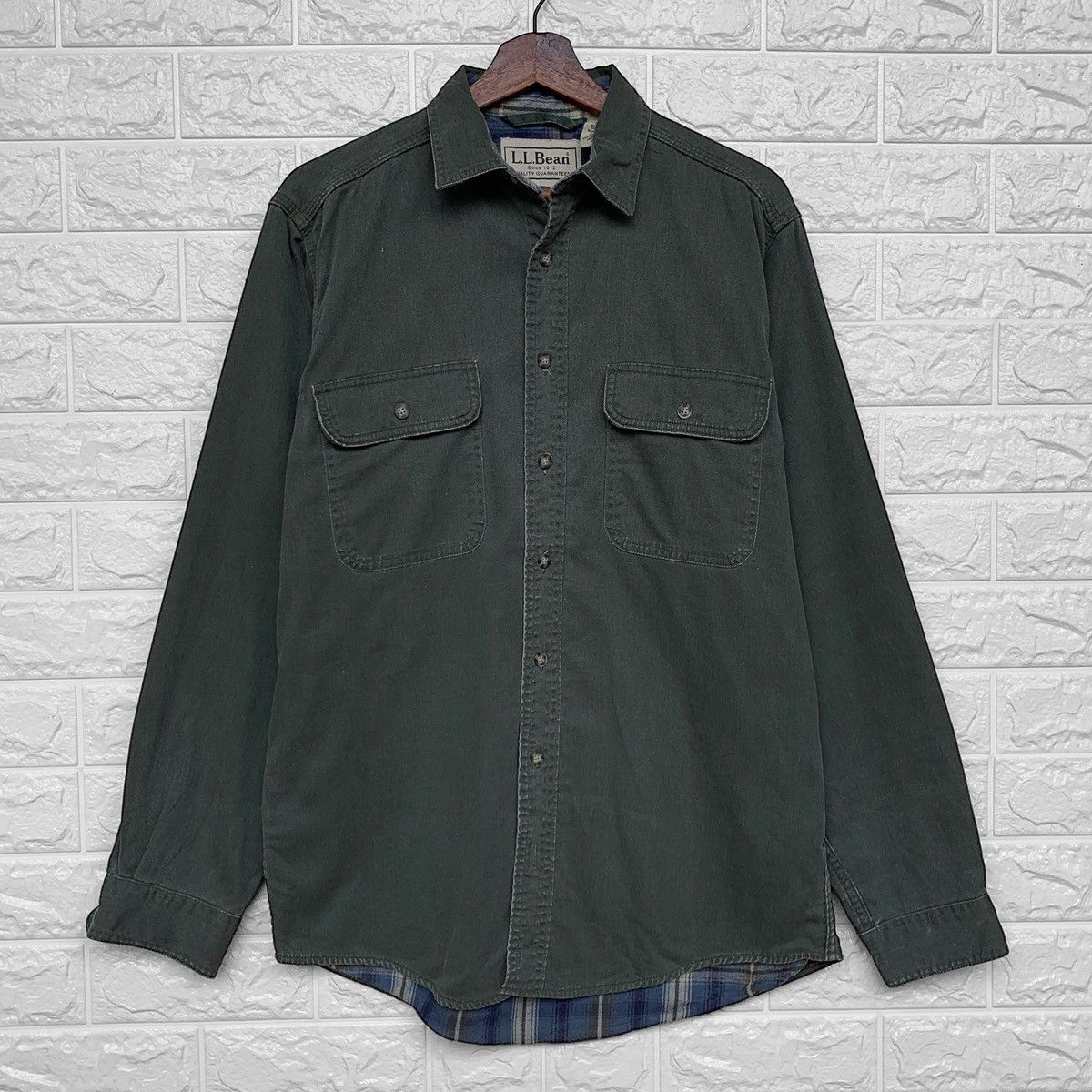 L.L. Bean Vintage LL Bean Flannel Check Shirt Size US L / EU 52-54 / 3 - 1 Thumbnail