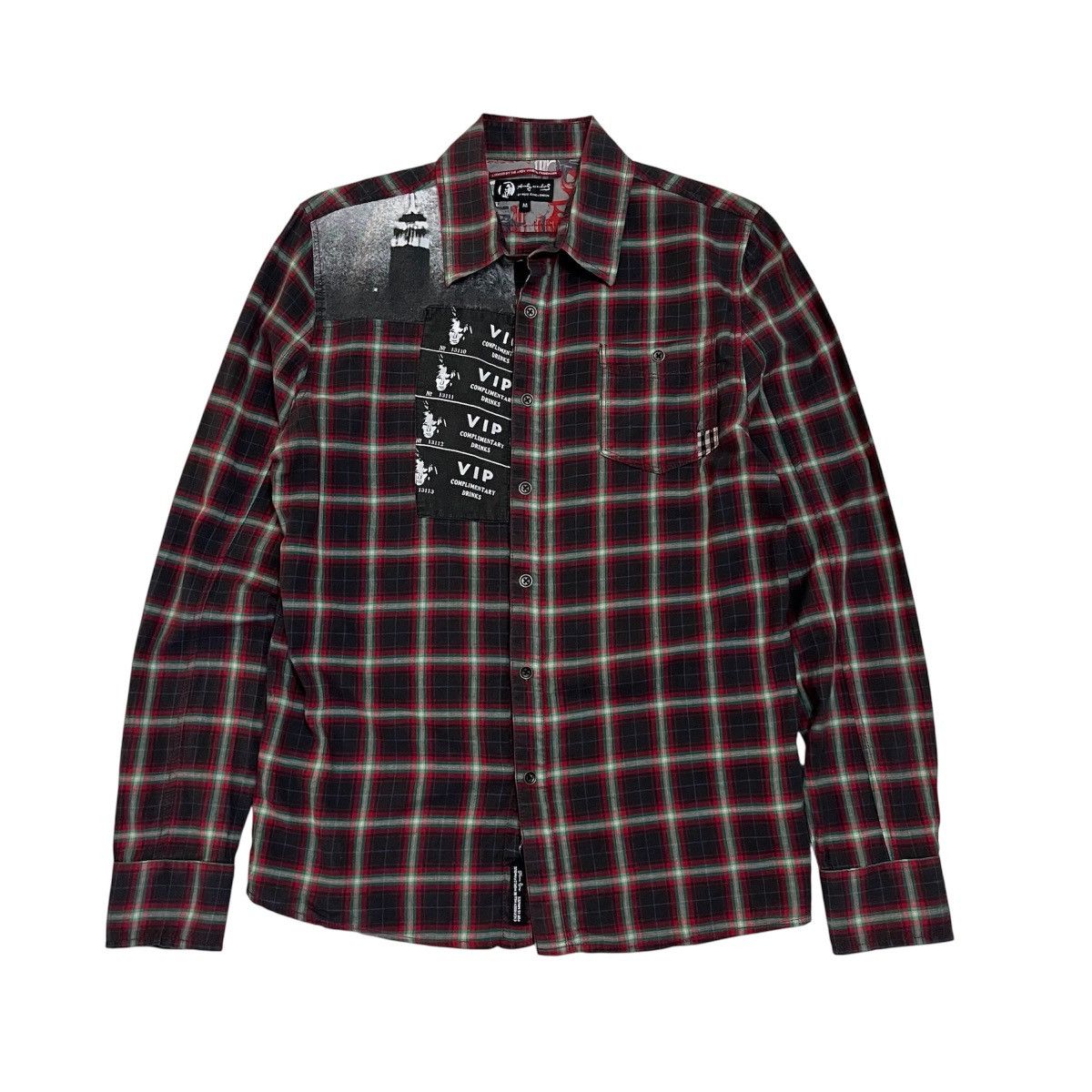 Andy Warhol Pepe Jeans x Andy Warhol Queen Patch Checkered Shirt Punk Size US M / EU 48-50 / 2 - 2 Thumbnail