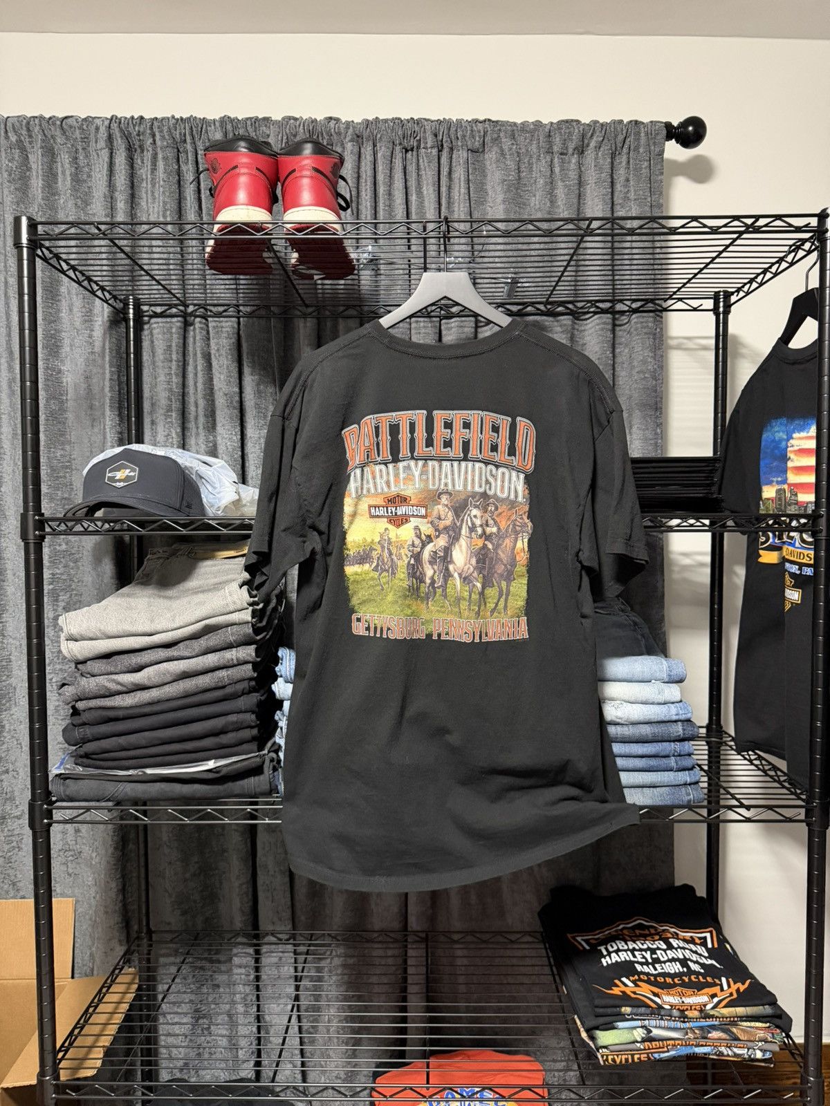 Harley Davidson Harley-Davidson Battlefield Gettysburg T Shirt Mens XL PA Size US XL / EU 56 / 4 - 1 Thumbnail